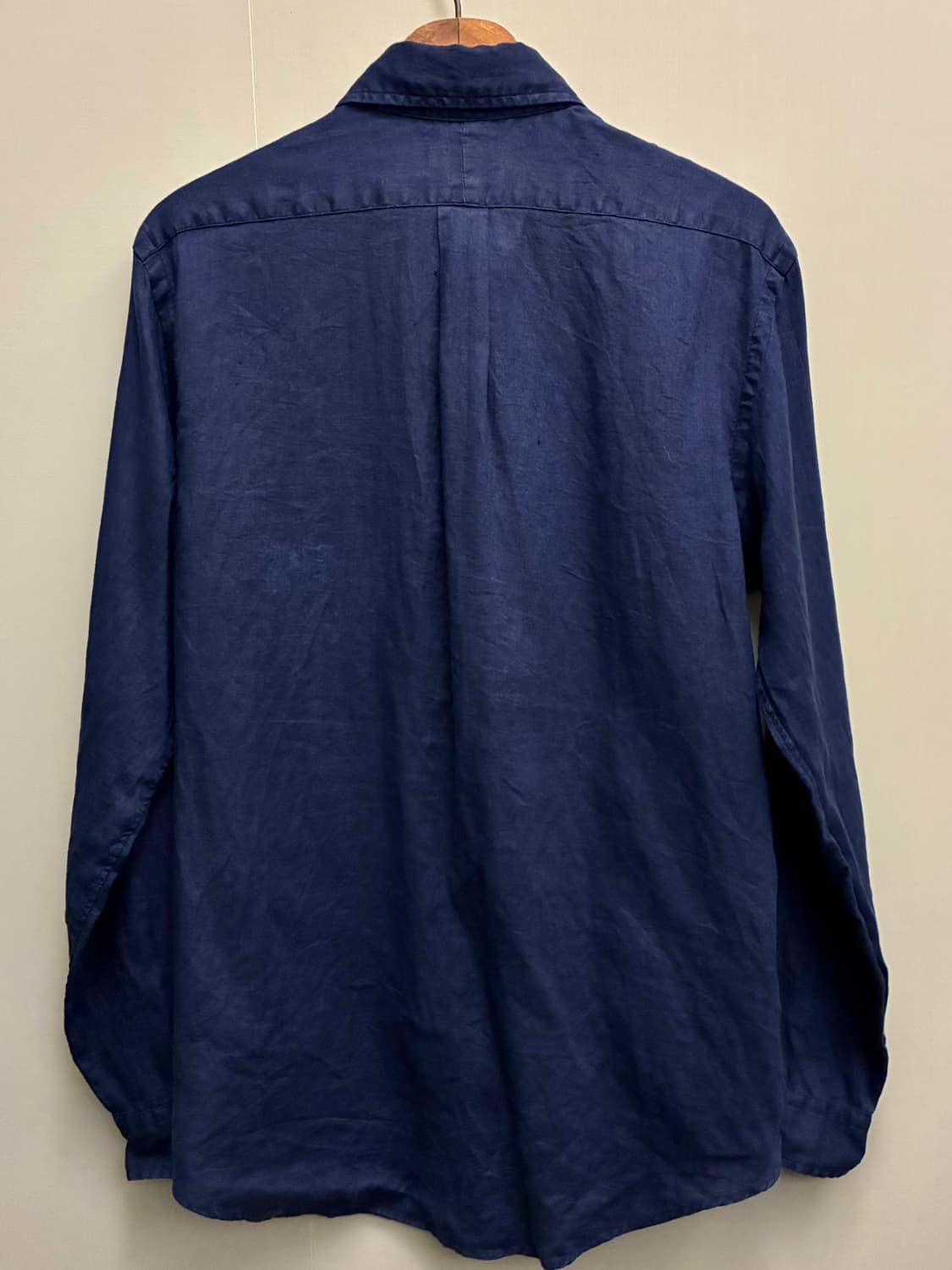 (M/100)폴로랄프로렌 클래식 네이비 버튼다운 리넨셔츠 린넨 상품이미지7