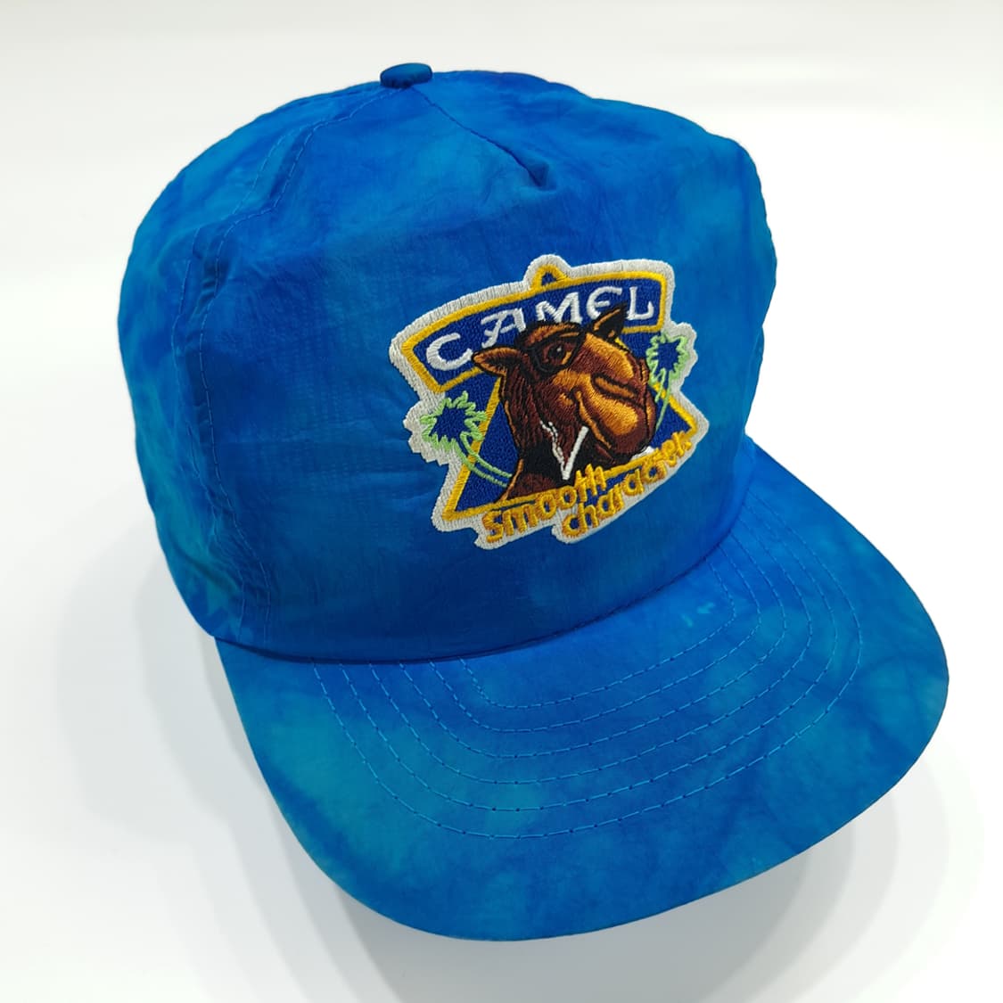 90s USA Vintage 스모킹 카멜 로고 블루 볼캡 P1212 상품이미지2