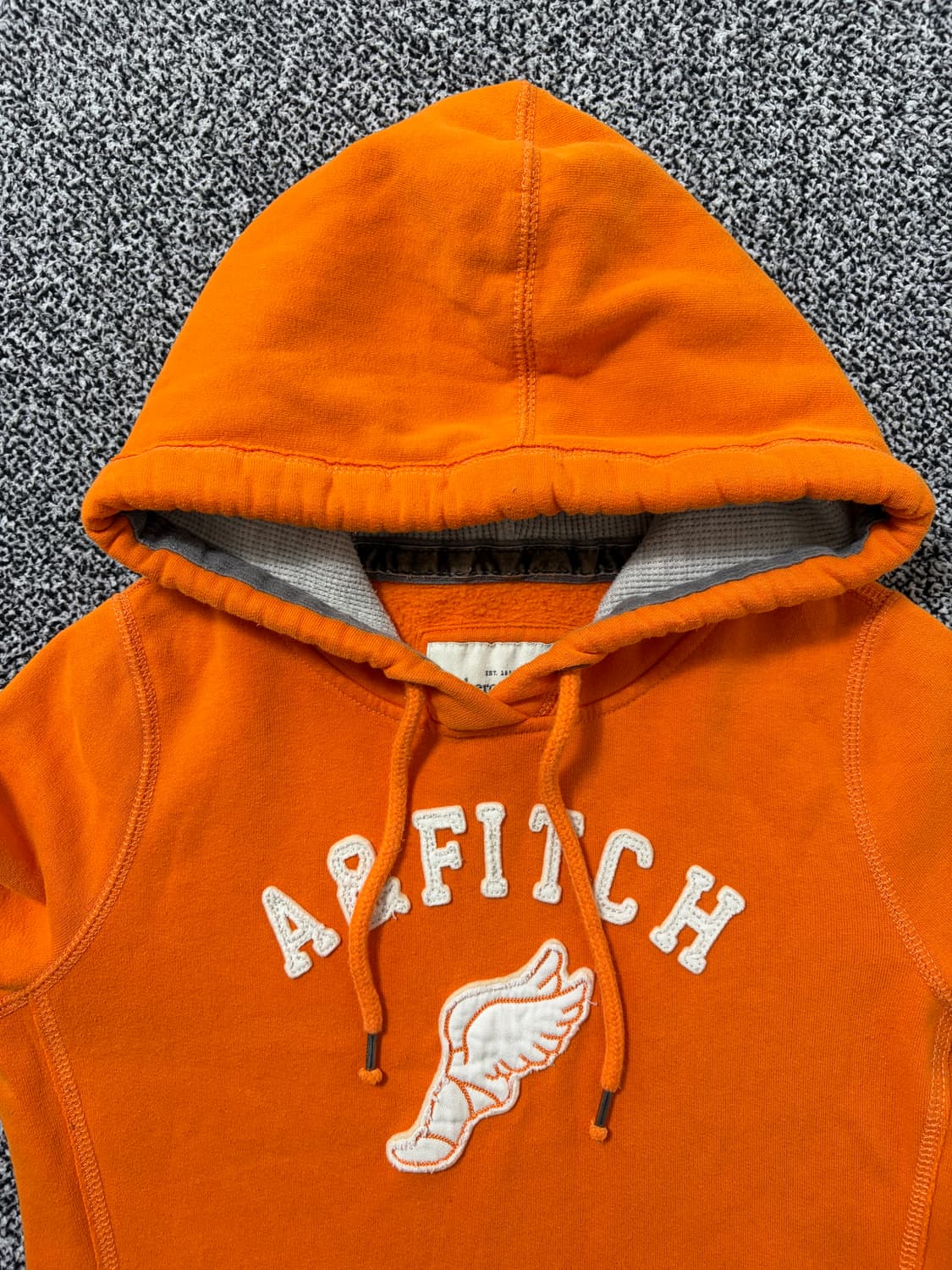 빈티지9. 아베크롬비 라이트오렌지 기모 후드티 상품이미지2