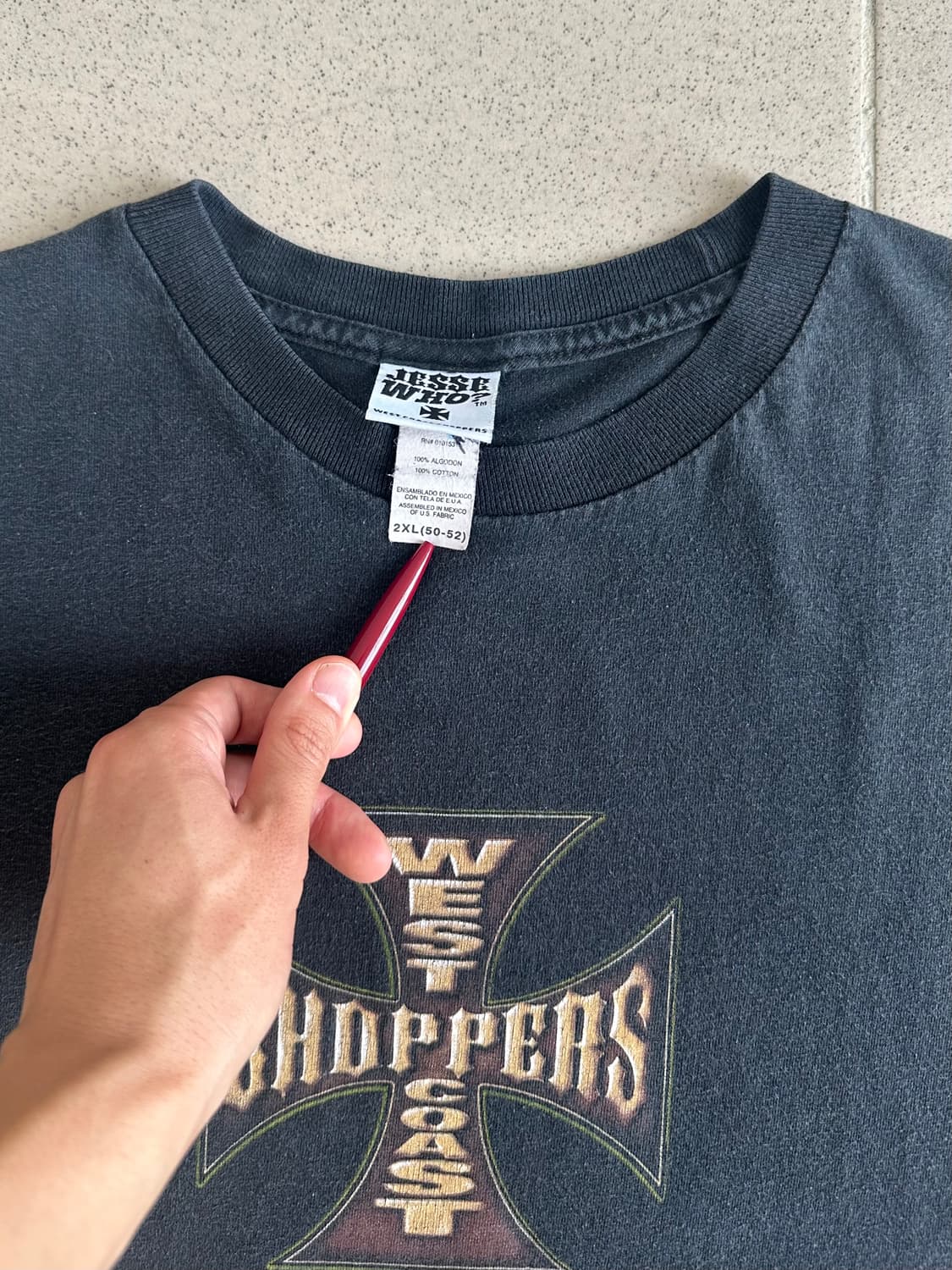00s 빈티지 웨스트 코스트 차퍼스 티셔츠 2XL 상품이미지7
