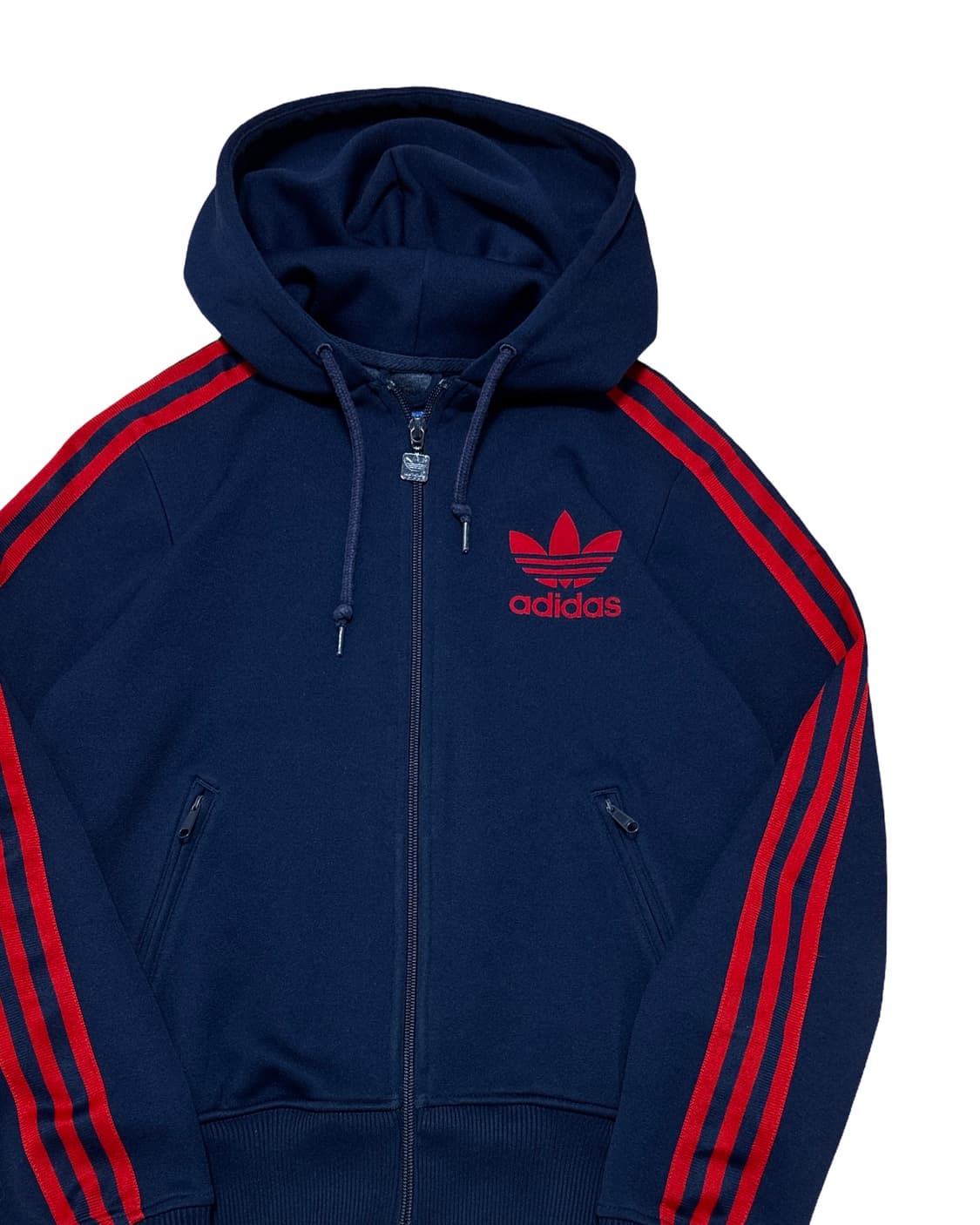 아디다스 네이비 트랙탑 후드 져지 상품이미지2