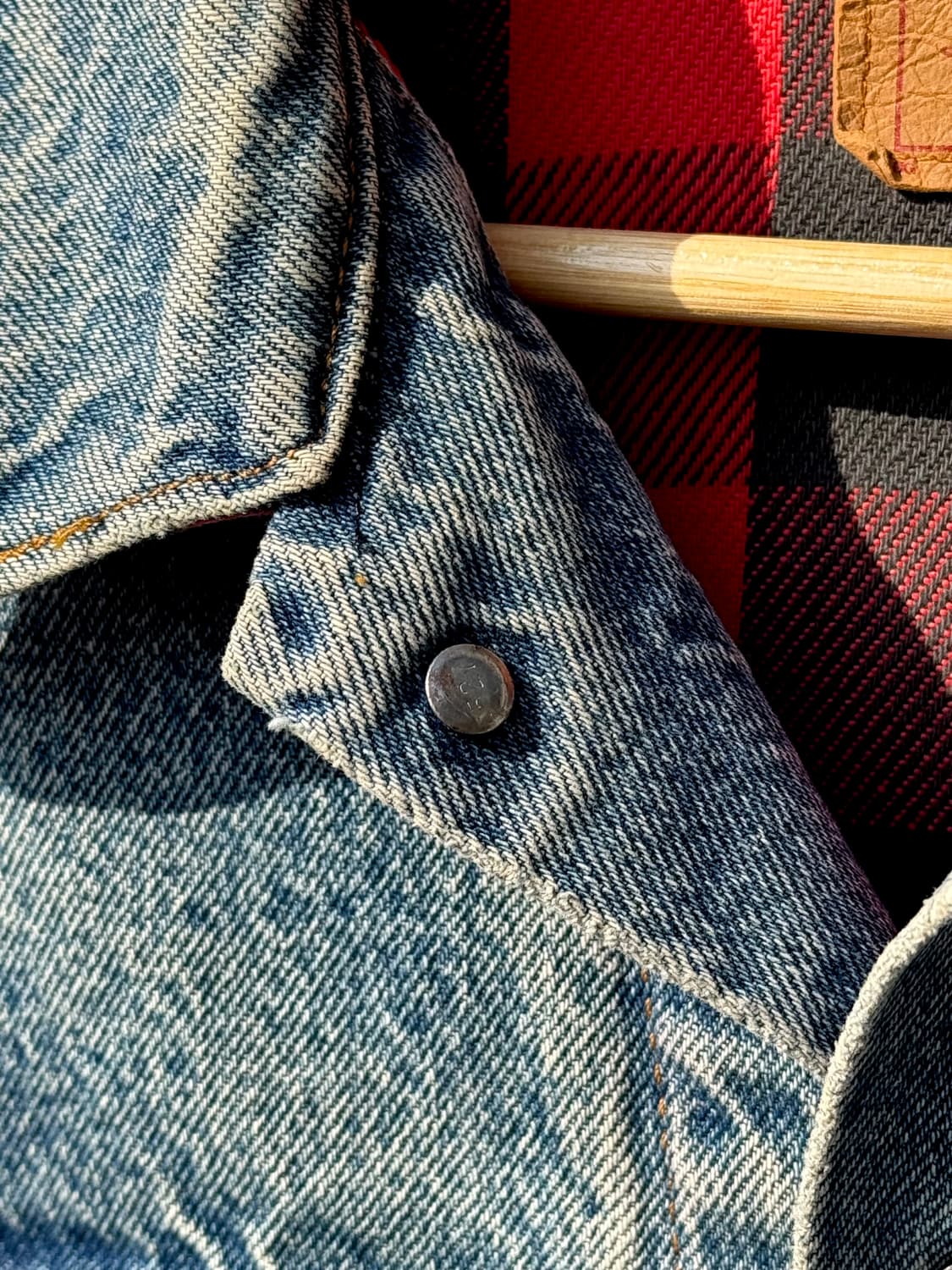 80s USA Made 리바이스 타입3 버팔로라이닝 트러커자켓 상품이미지4