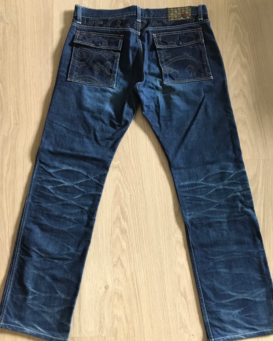 일본 Eternal 이터널 빈티지 자수 포인트 데님 팬츠  상품이미지2