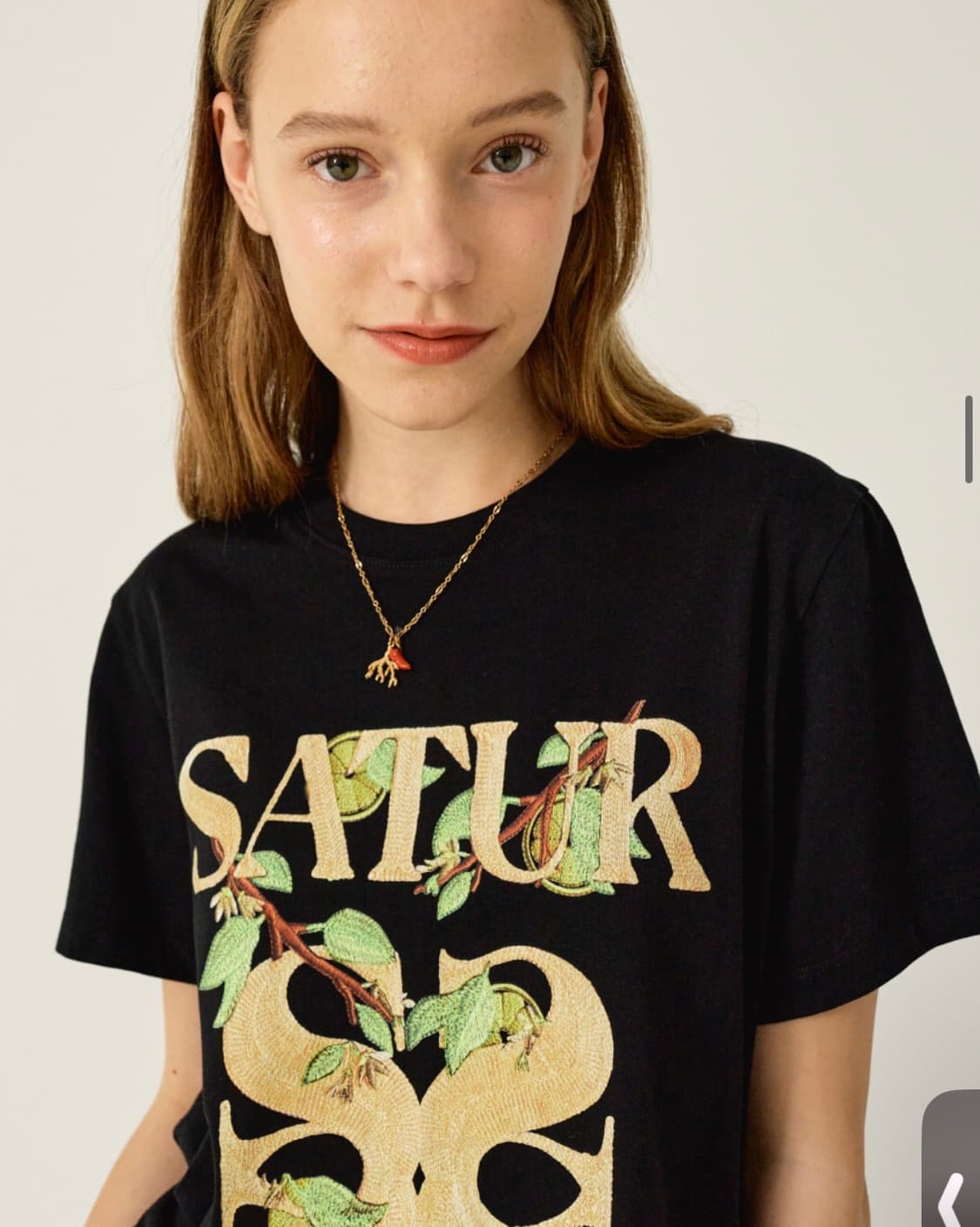 세터 아페로 리프 그래픽 반팔 티셔츠 클래식 블랙 상품이미지1