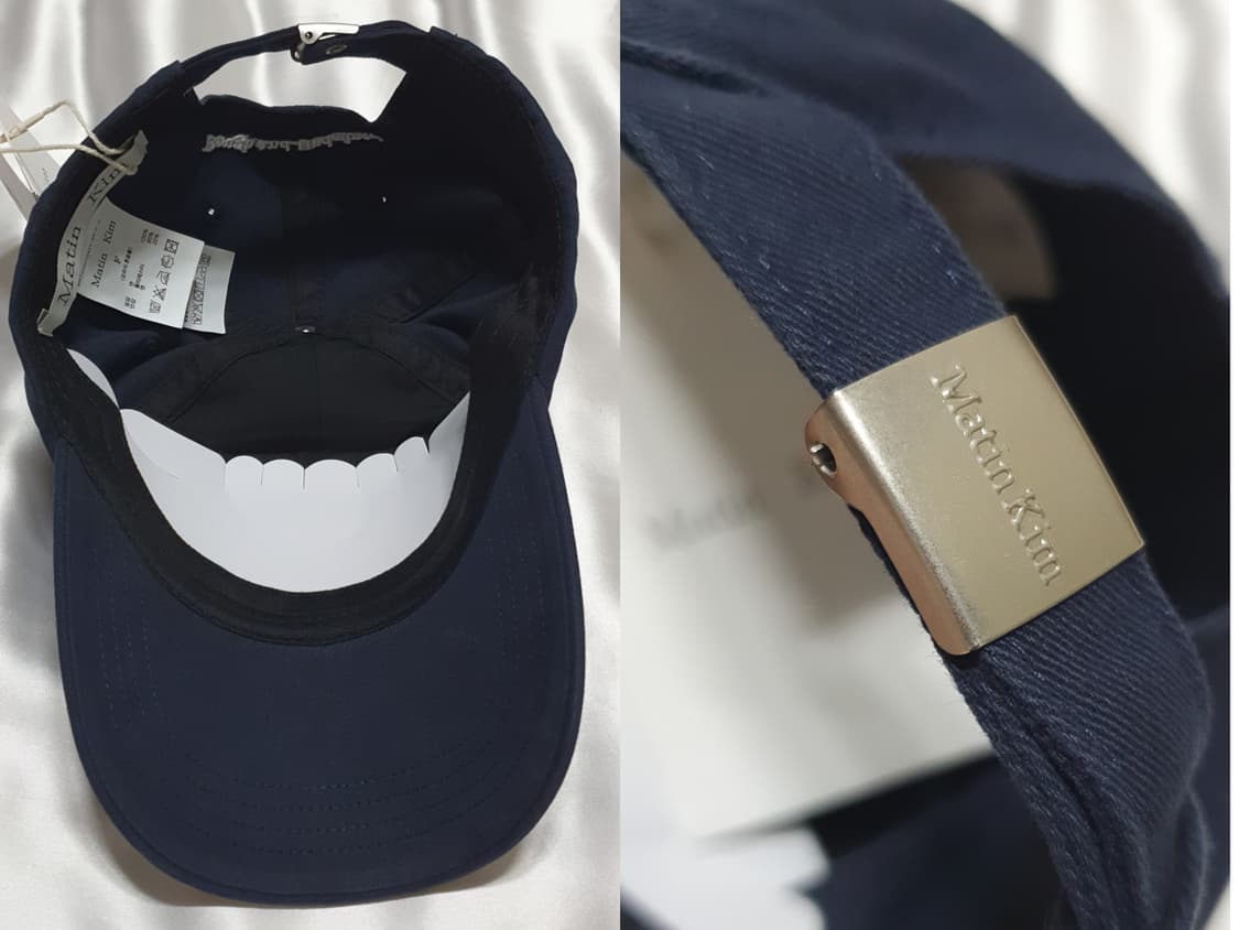 네이비 마뗑킴 미니 로고 볼캡 모자 상품이미지7