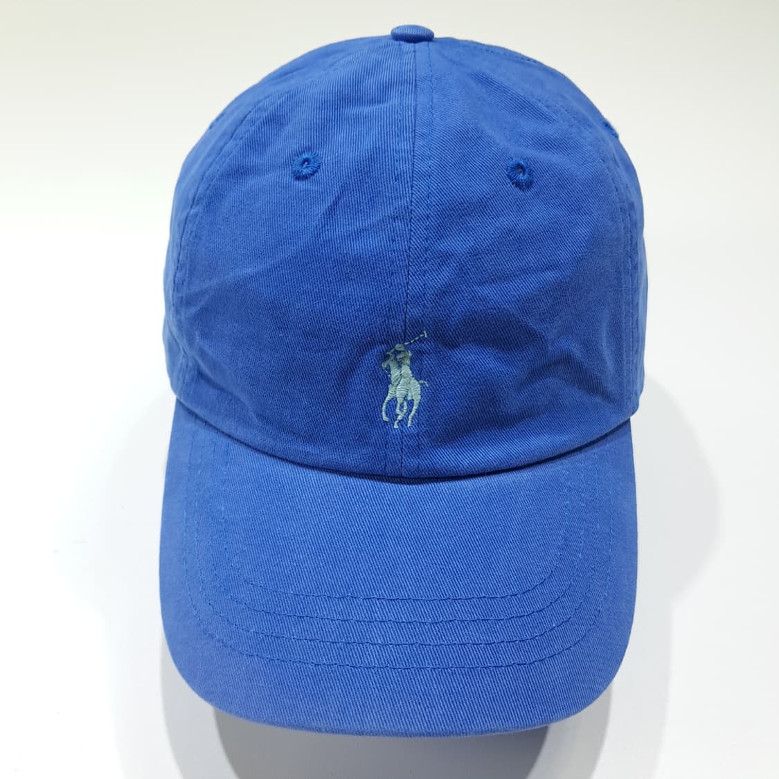 CL620 폴로 코튼 포니자수 로열블루 볼캡 모자 상품이미지3