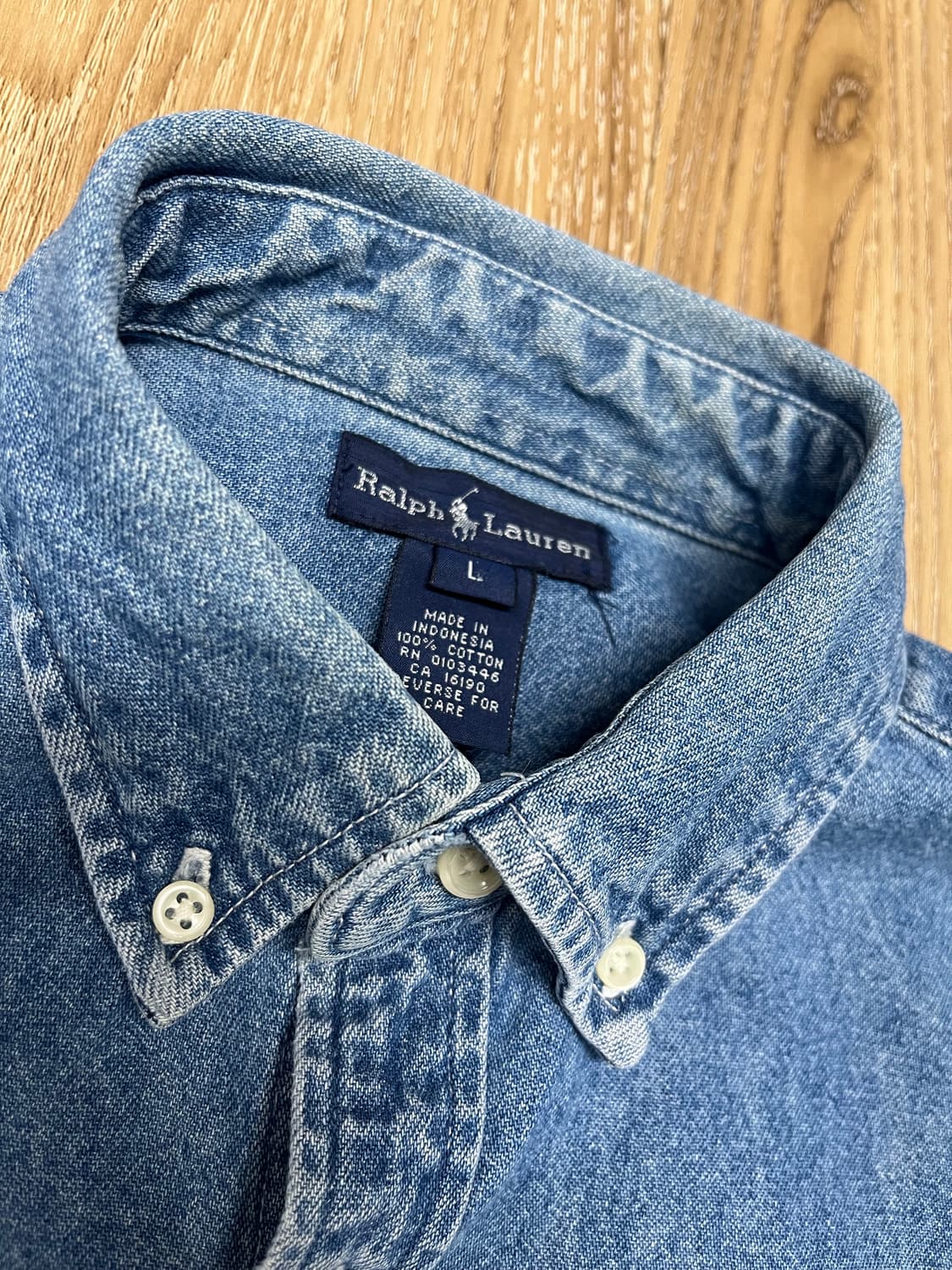 폴로 랄프로렌 컬러포니 데님 셔츠 상품이미지2