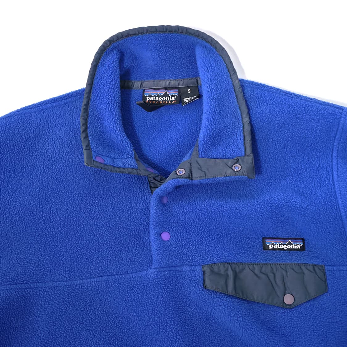 [S] 00s 파타고니아 신칠라 스냅티 로얄 블루 상품이미지4
