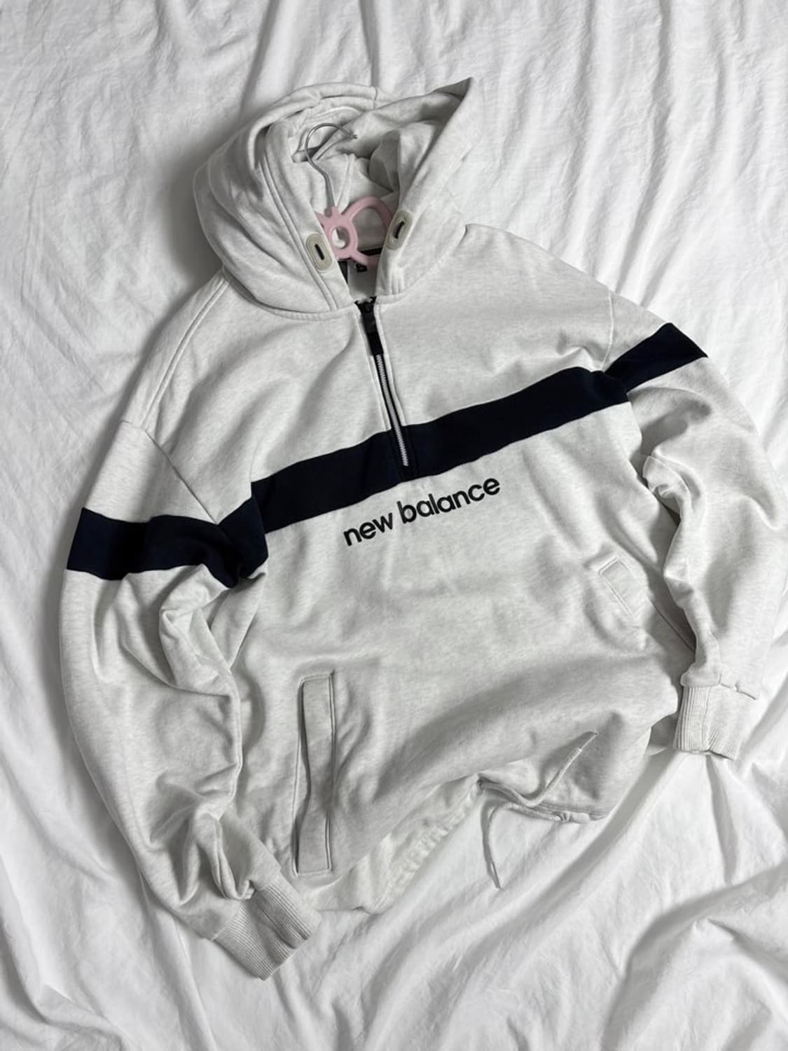 뉴발란스 반집업 후드티 상품이미지2