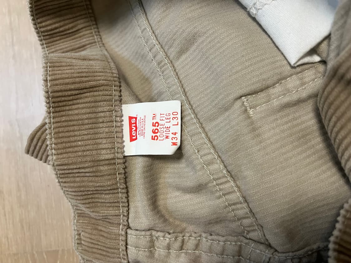 빈티지 리바이스 565 코듀로이 34x30 made in usa🇺🇸 상품이미지3