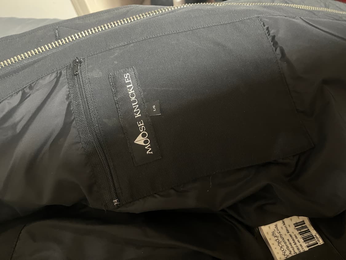 (급처) 무스너클 쓰리쿼터 패딩 블랙 L 상품이미지4