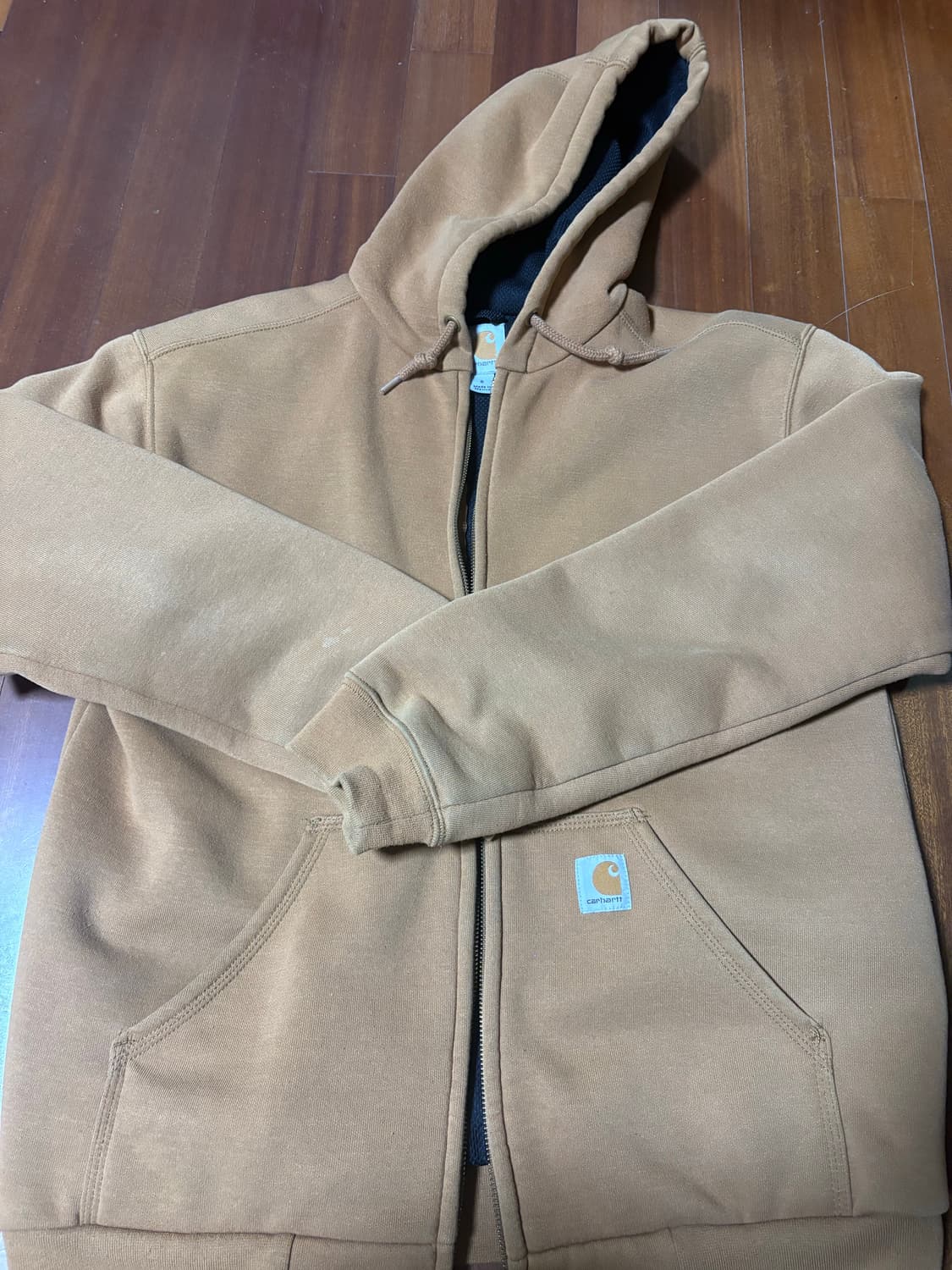 칼하트 카라멜 후드집업 상품이미지3