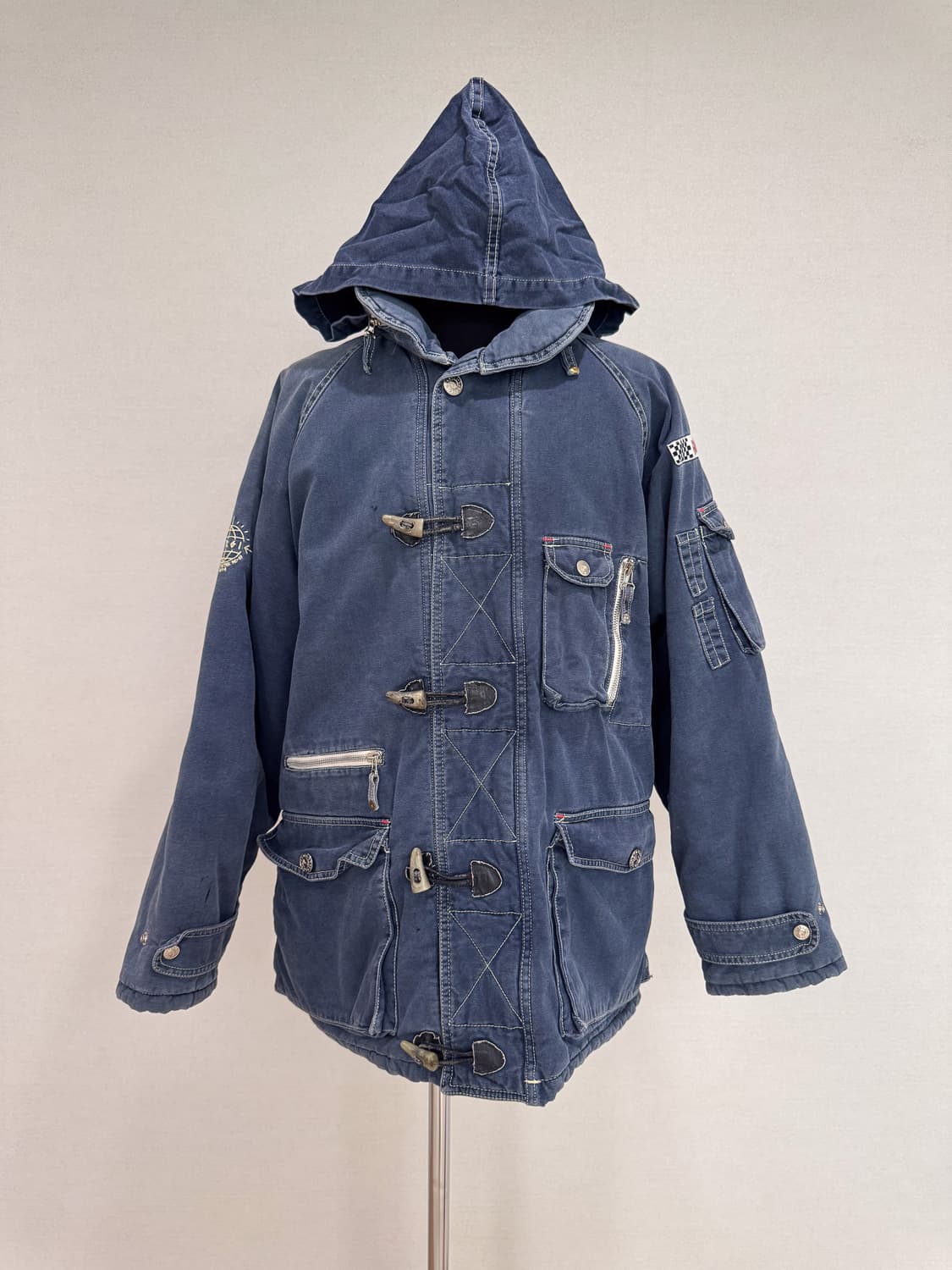 Energie 빈티지 데님 후드 패딩 자켓 상품이미지7