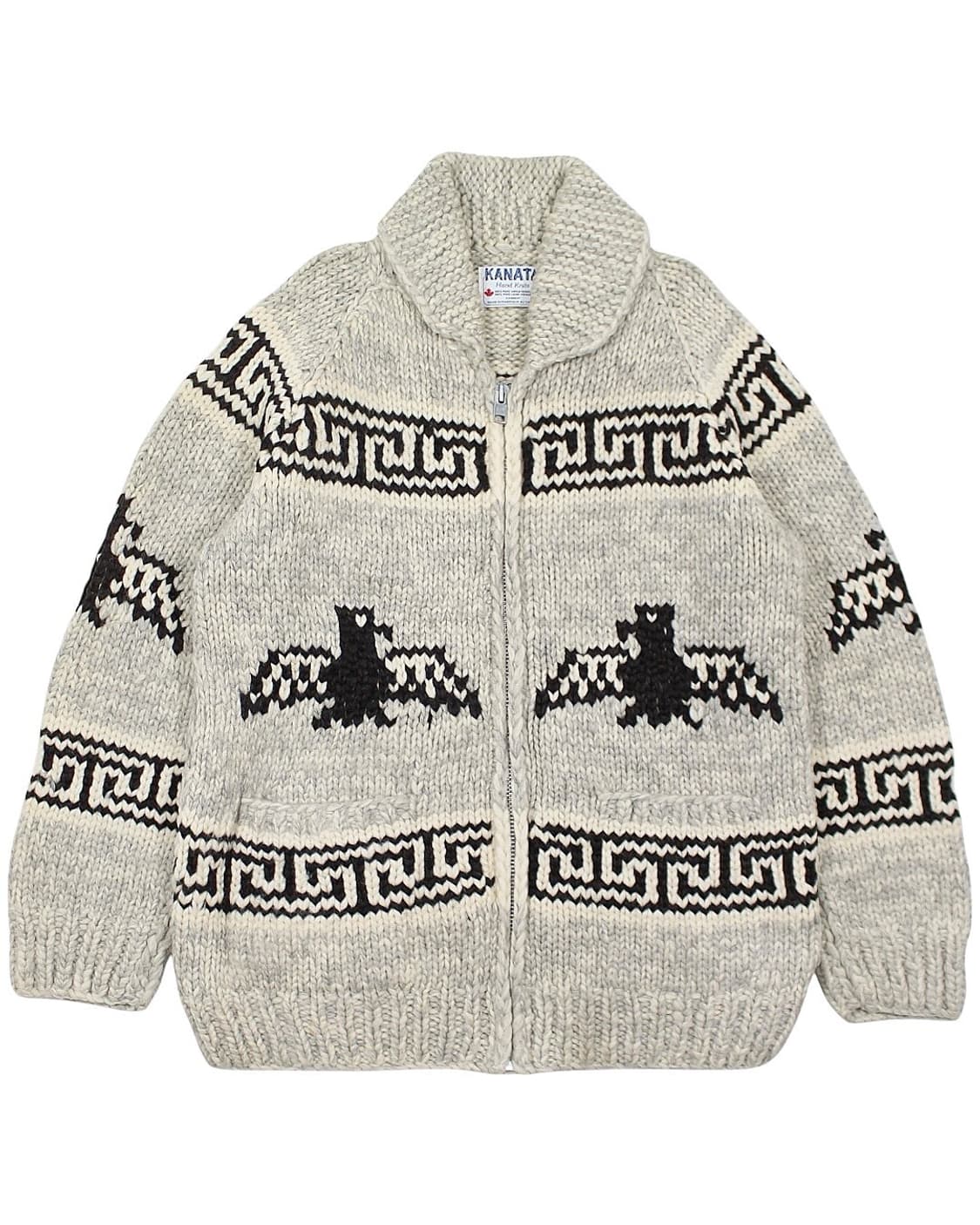 카나타 버진 울 코위찬 집업 스웨터 썬더버드 캐나다 상품이미지1