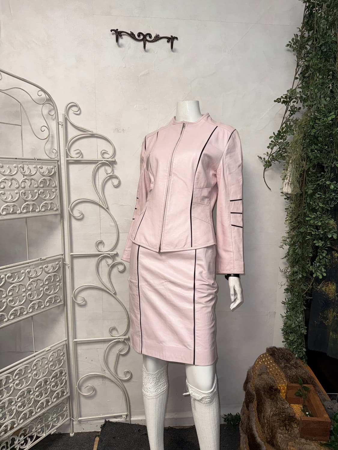 Marc Cain baby pink real leather setup 상품이미지1