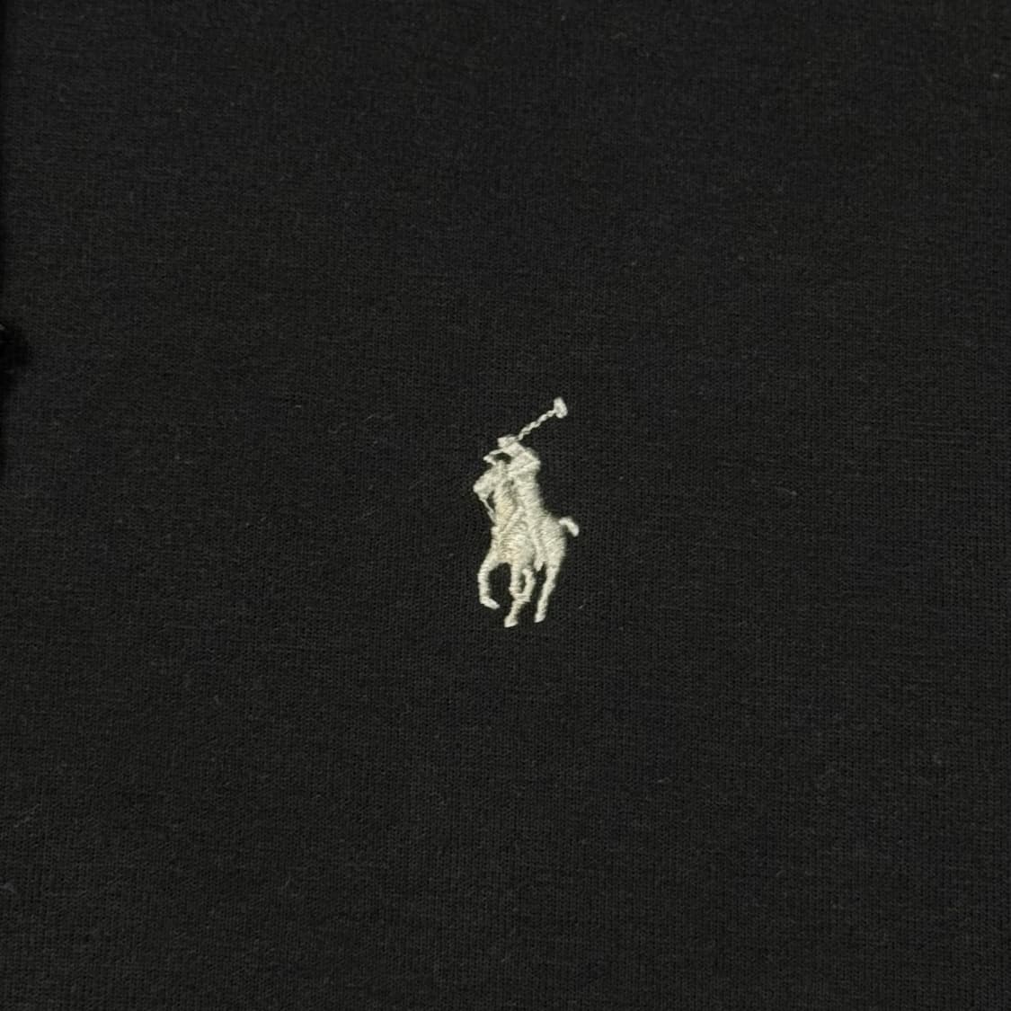 (XL) 폴로 랄프로렌 QR라벨 더블 니트 풀 지퍼 후디 블랙 상품이미지3