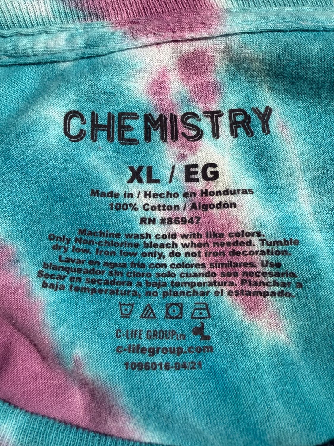 Vintage Chemistry Tiedye Tee 상품이미지5