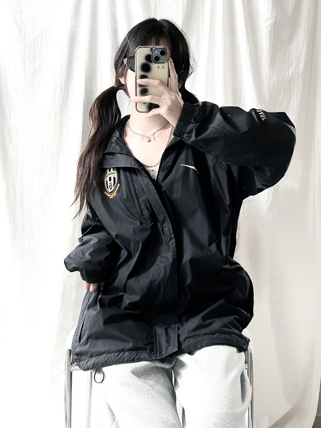 나이키 유벤투스 블랙 바람막이 상품이미지4