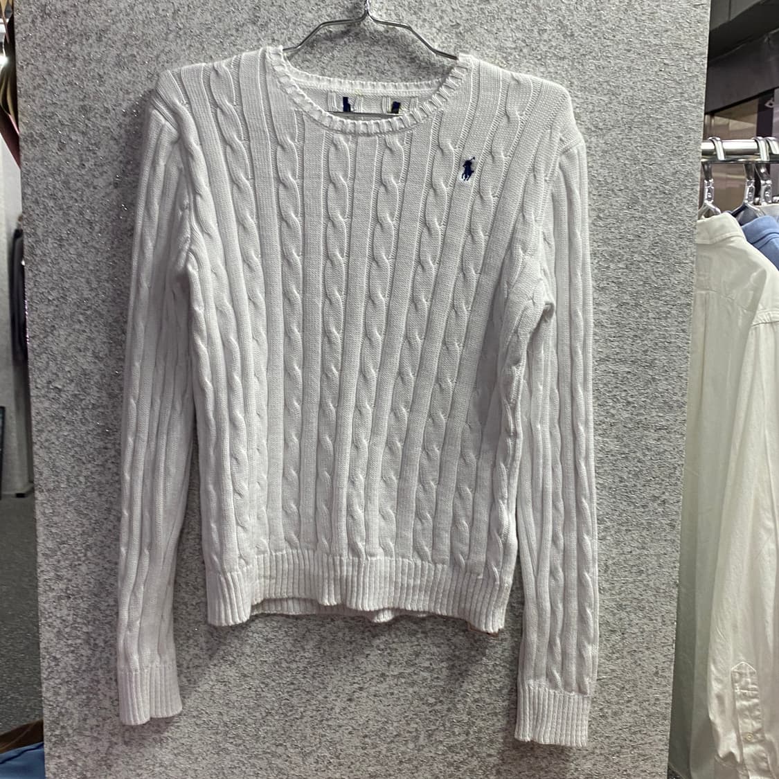 폴로 랄프로렌 화이트 꽈배기 니트 B4578 상품이미지2