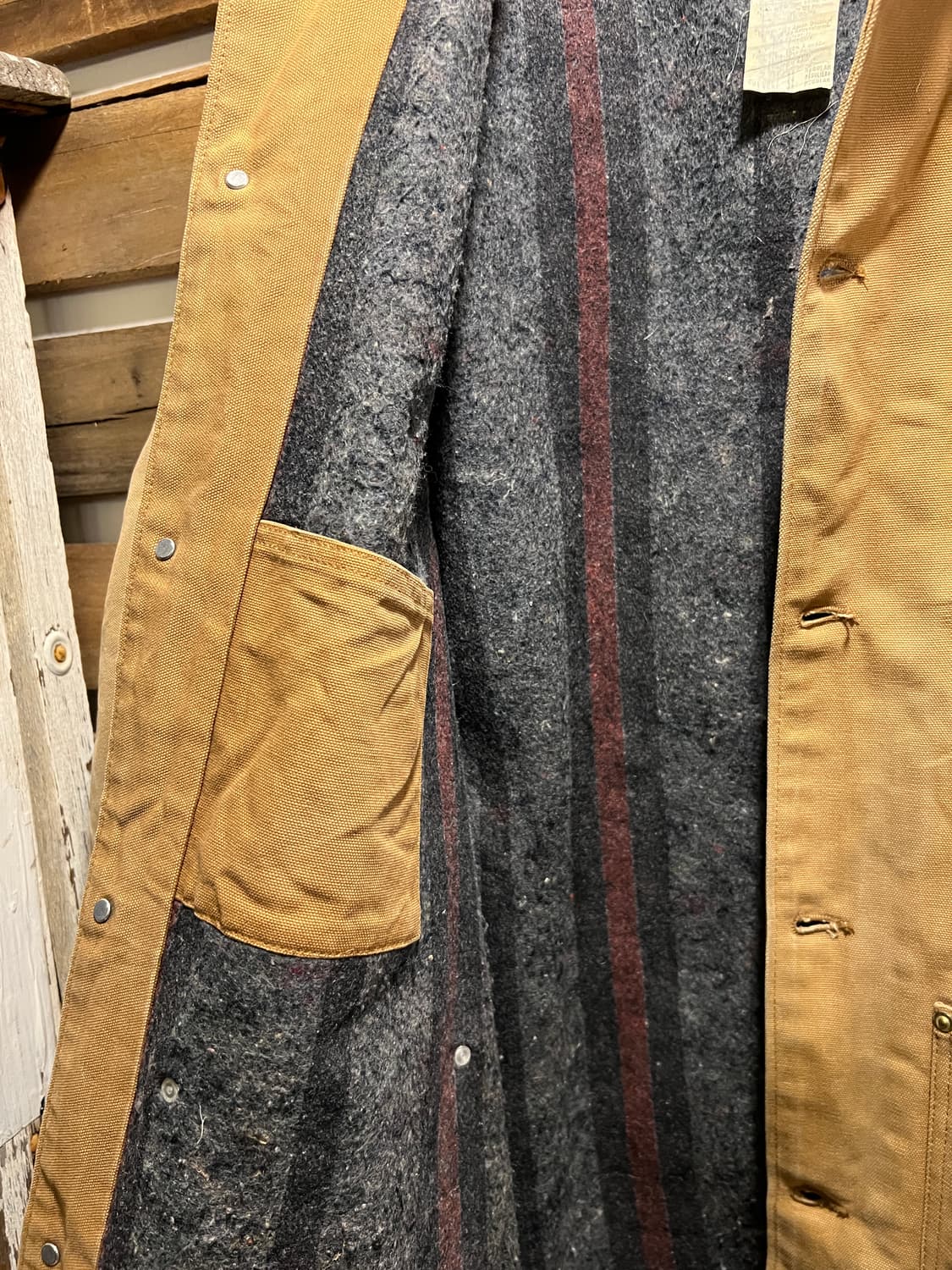 [2XL]칼하트 USA 블랭킷 캔버스 초어 자켓 상품이미지7
