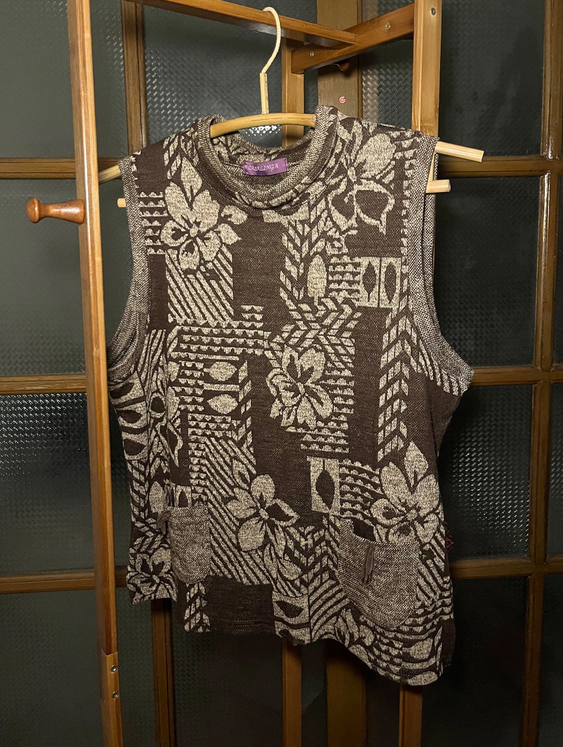 vintage winter flower vest 상품이미지1