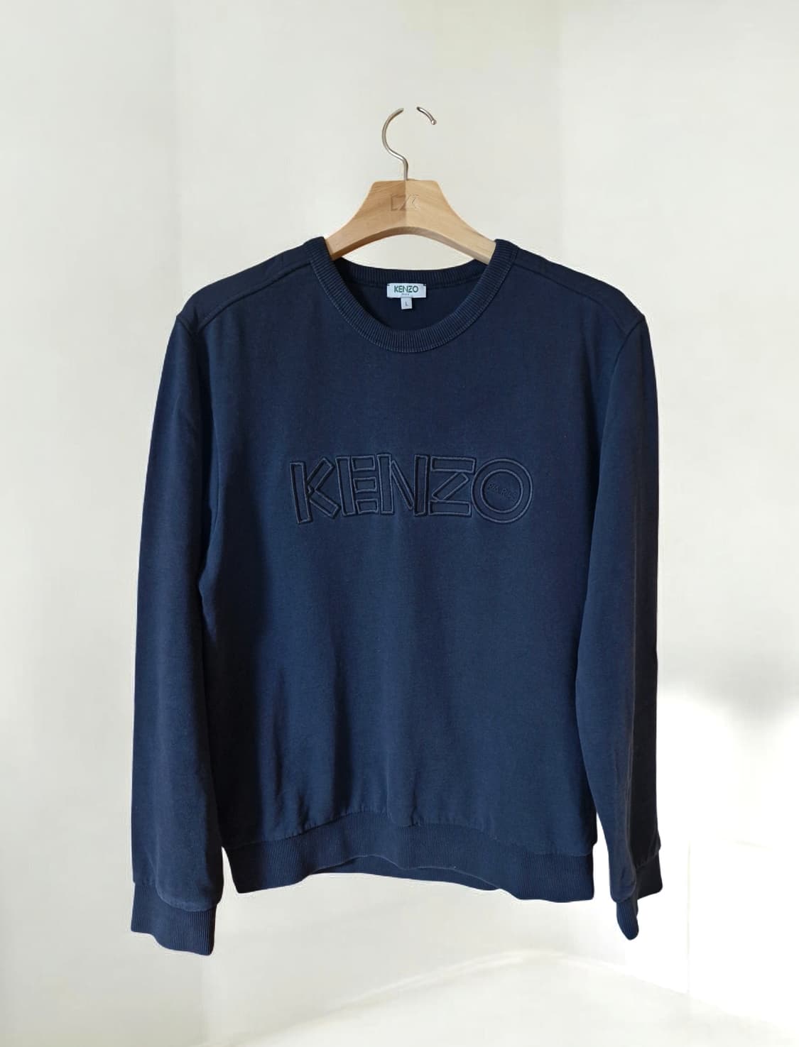 KENZO 겐조 로고 맨투맨 블랙 L 상품이미지1