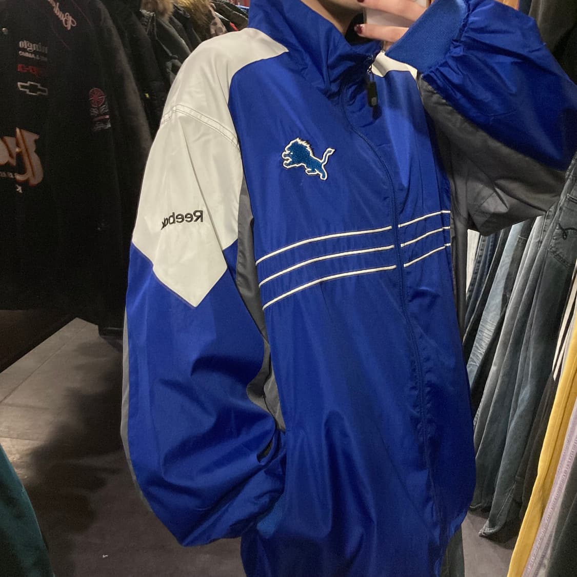 [IM] NFL X 리복 바람막이 블루 상품이미지4