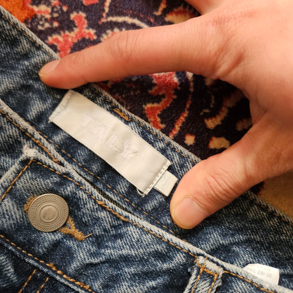 TALY 투턱 데님 팬츠 1size 상품이미지5