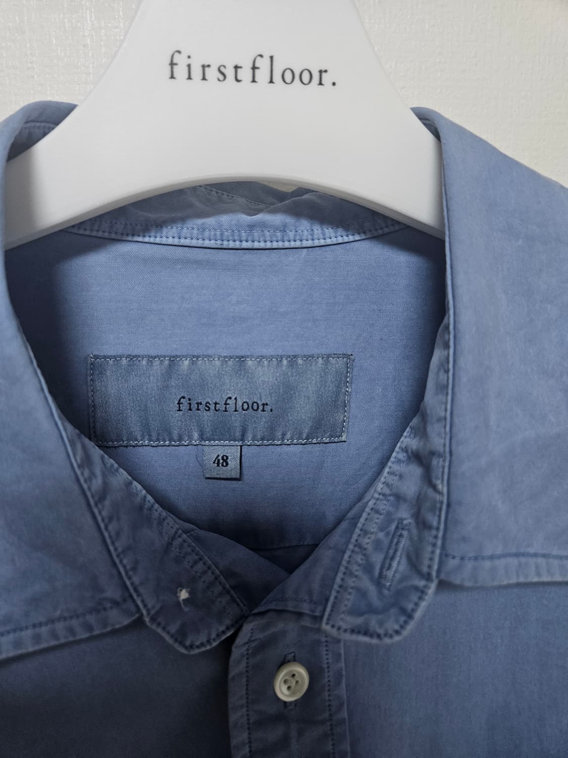 [48] 퍼스트플로어 다이드클래식 셔츠 삭스블루 상품이미지3
