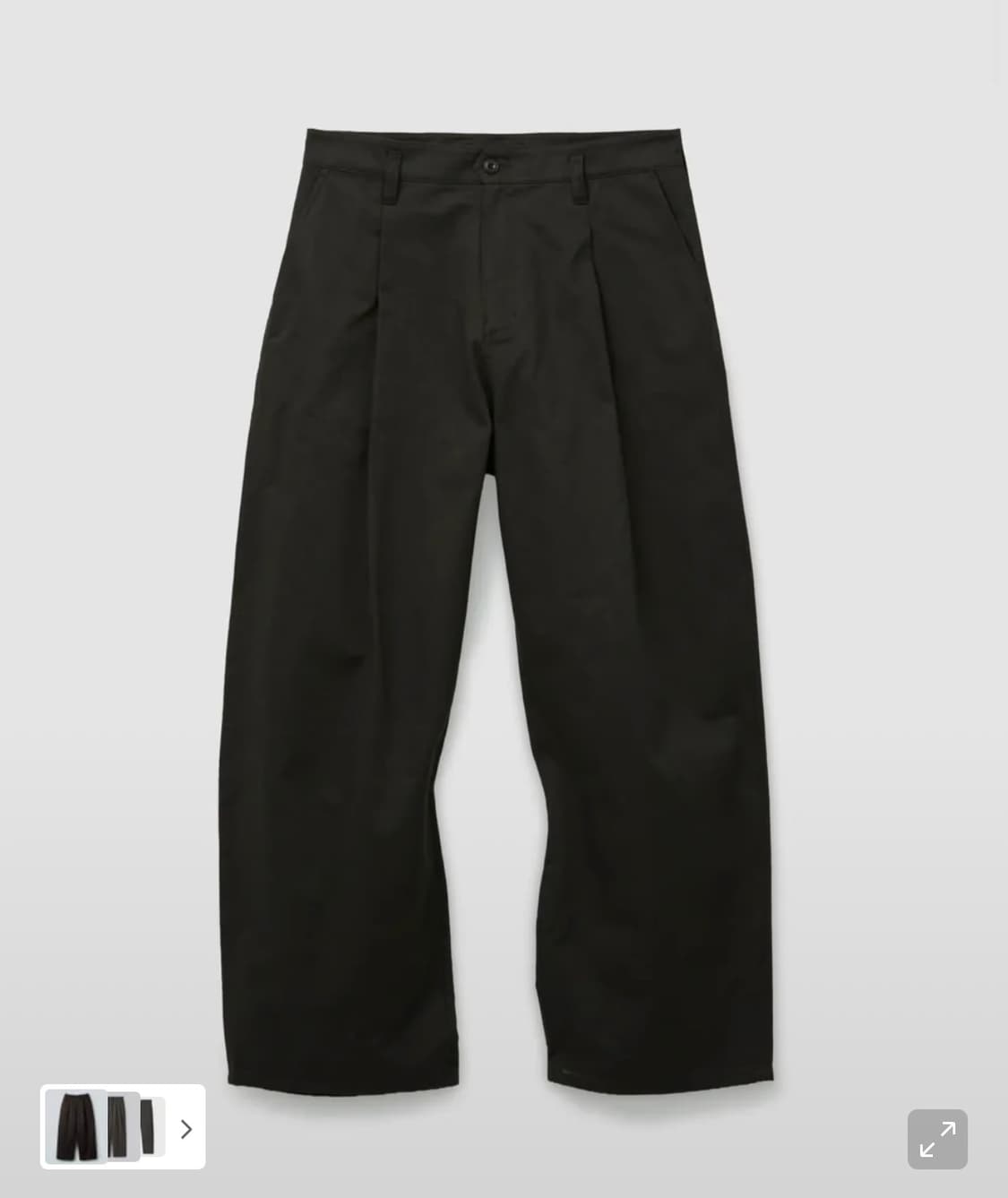 쿠어 클래식 원 턱 치노 팬츠 V2 다크브라운 L 상품이미지3