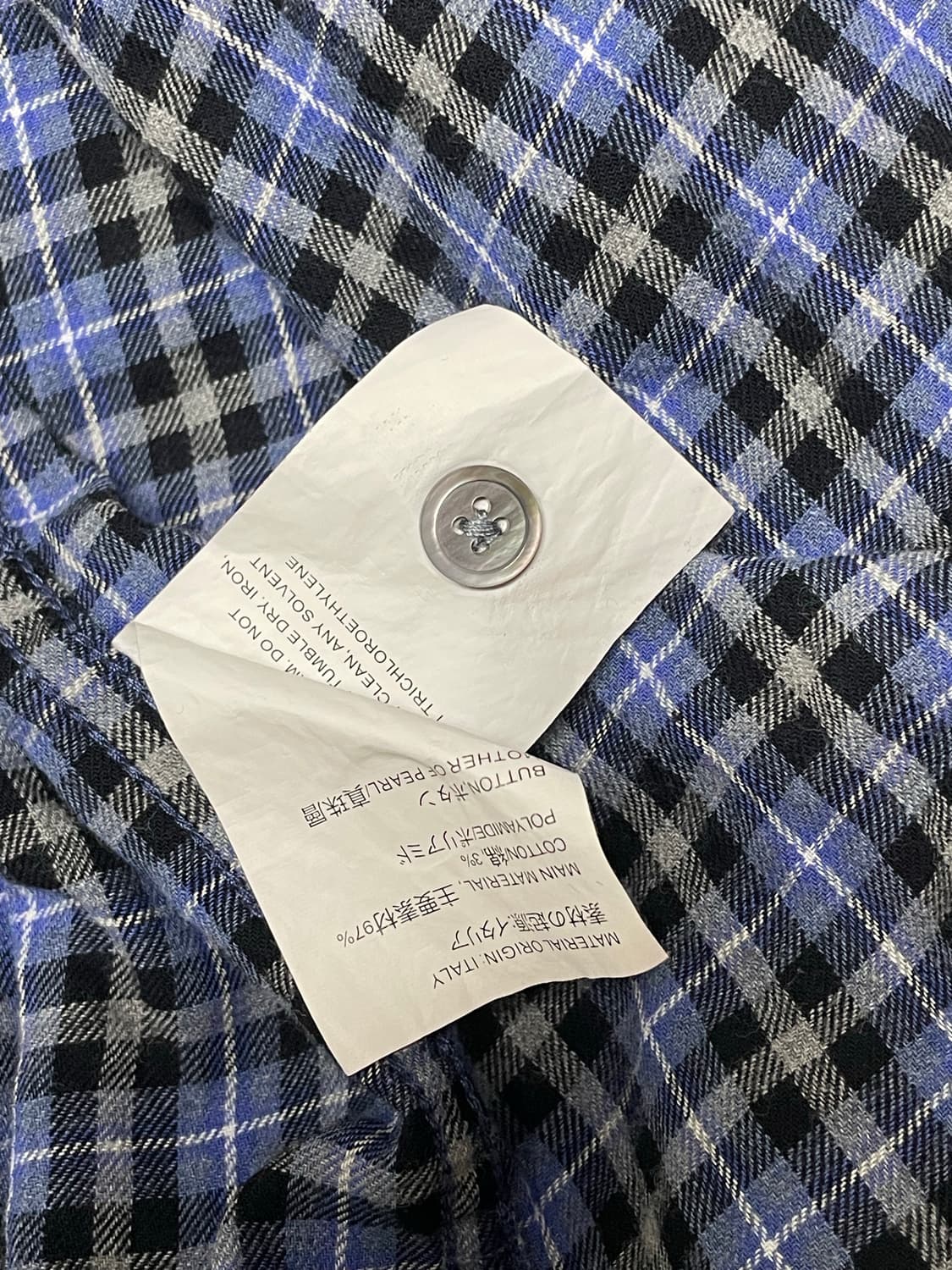 [48] 아워레가시 어보브 셔츠 켄트럴 체크 블루 상품이미지2