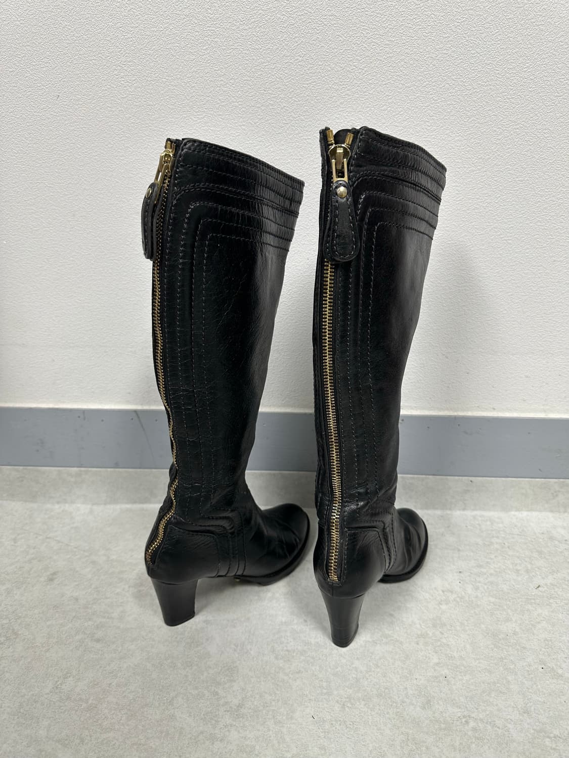 끌로에 레더 롱부츠 상품이미지5