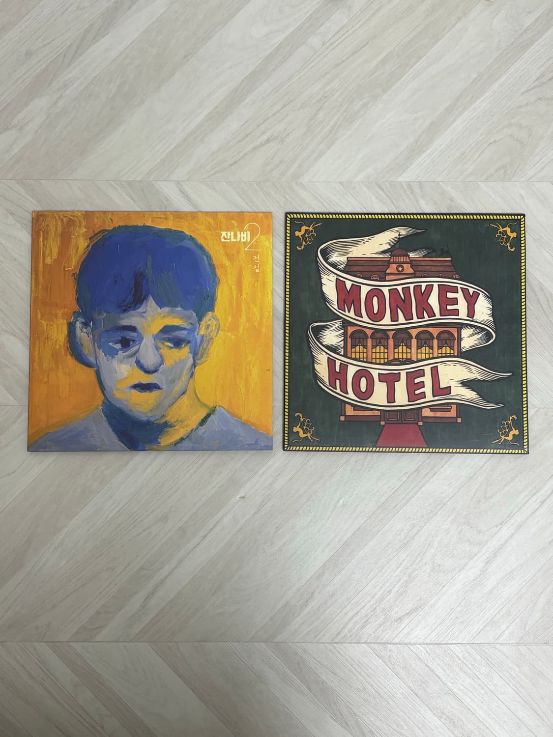 잔나비 전설 몽키호텔 LP 블루 아이보리 상품이미지1