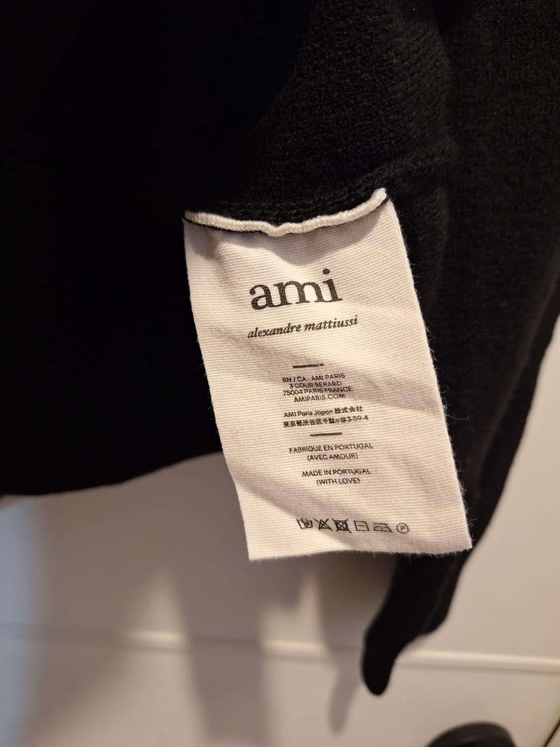 아미 여성 블랙 니트 티셔츠  상품이미지6