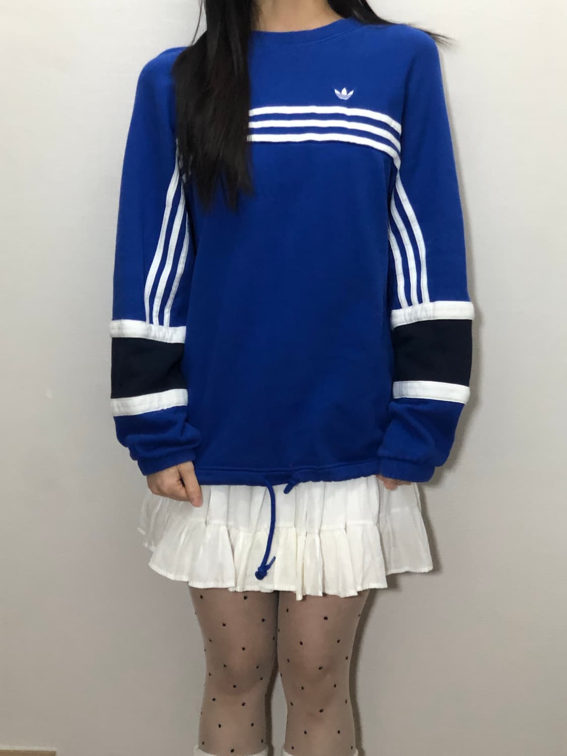 빈티지 아디다스 블루 파이어버드 스웻셔츠 상품이미지5