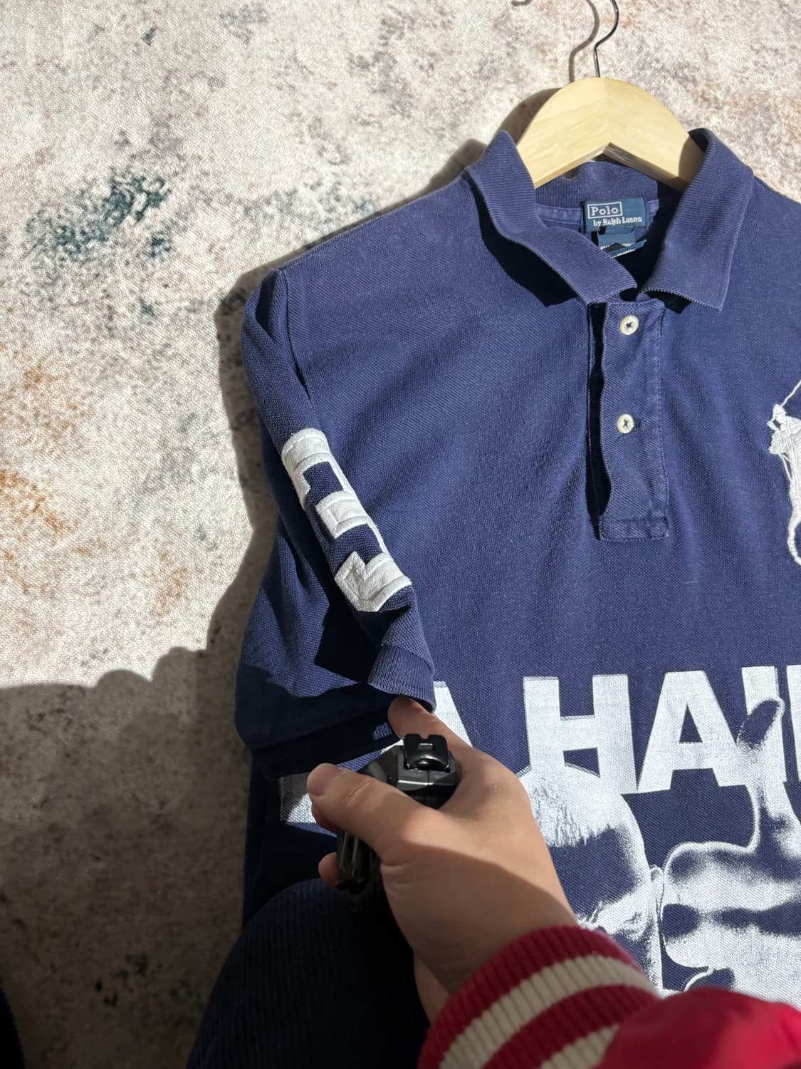 폴로 빅포니 LA HAINE 커스텀 카라 반팔티셔츠 상품이미지5