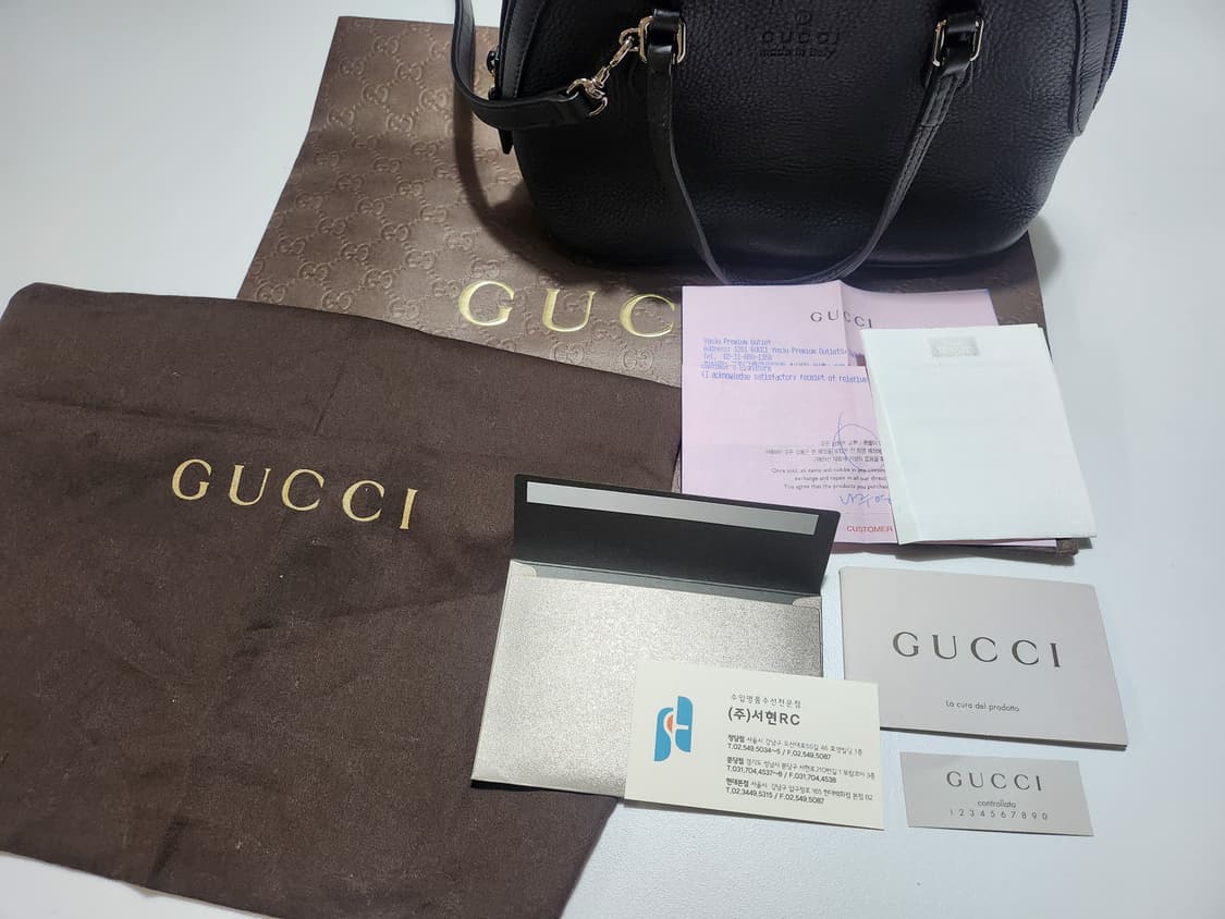 정품 구찌 마이크로시마 가죽 돔 2way백 상품이미지10