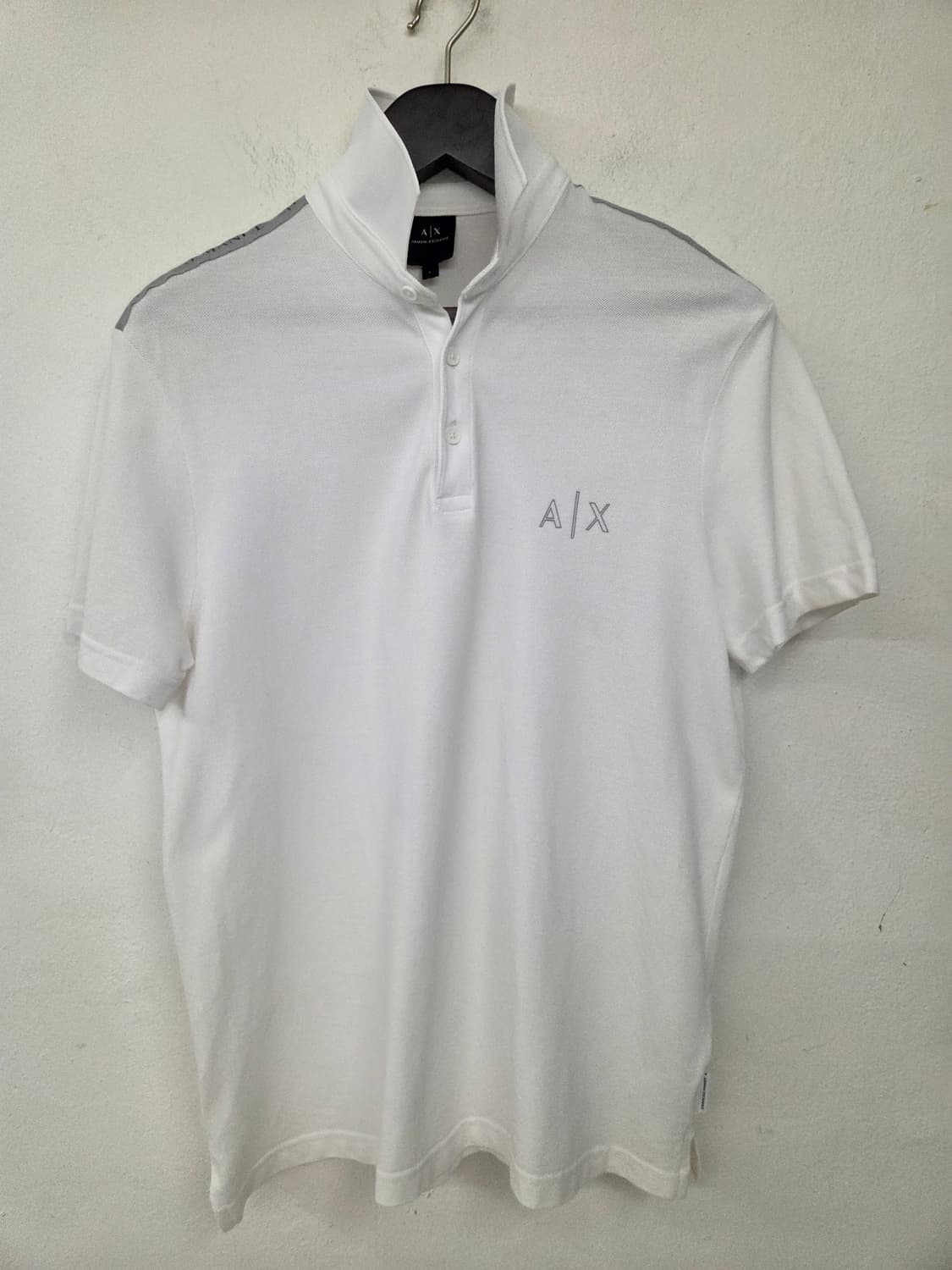 AX 알마니 익스체인지 화이트 반팔 카라티 L 상품이미지1