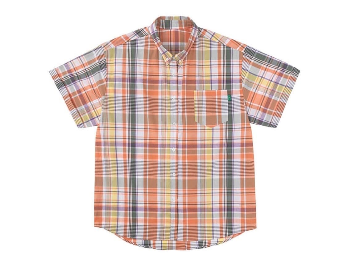 노컨텐츠 빅 체크 하프 셔츠 상품이미지1