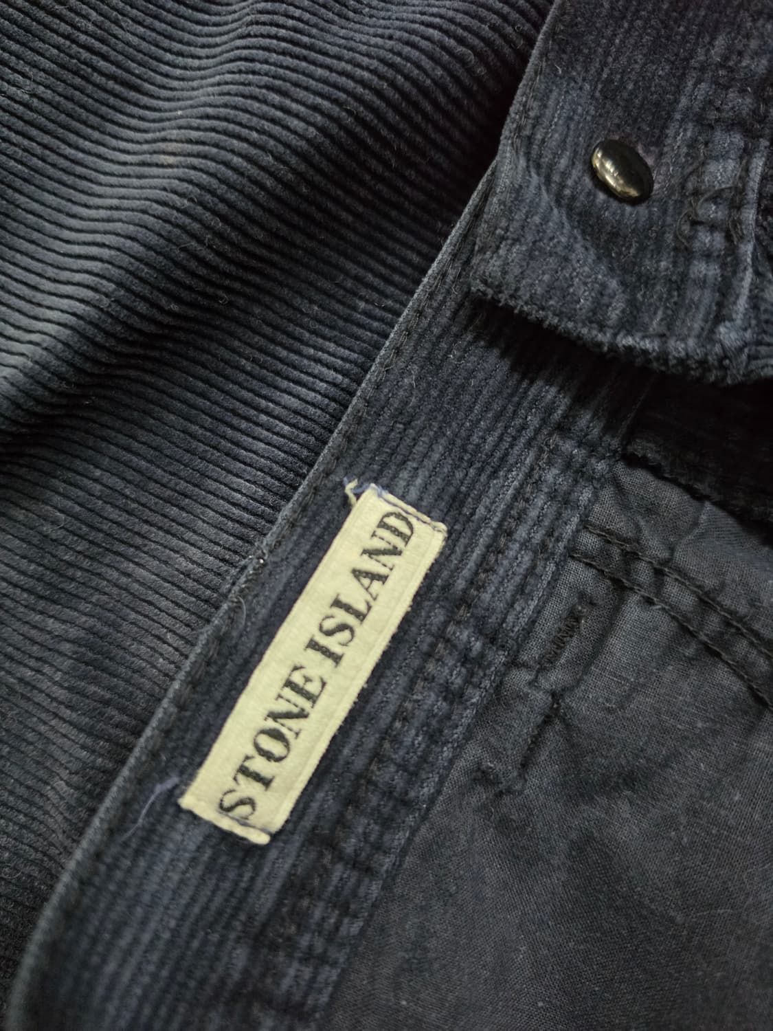 80s 스톤 아일랜드 그린 엣지 네이비 코듀로이 바지 상품이미지9