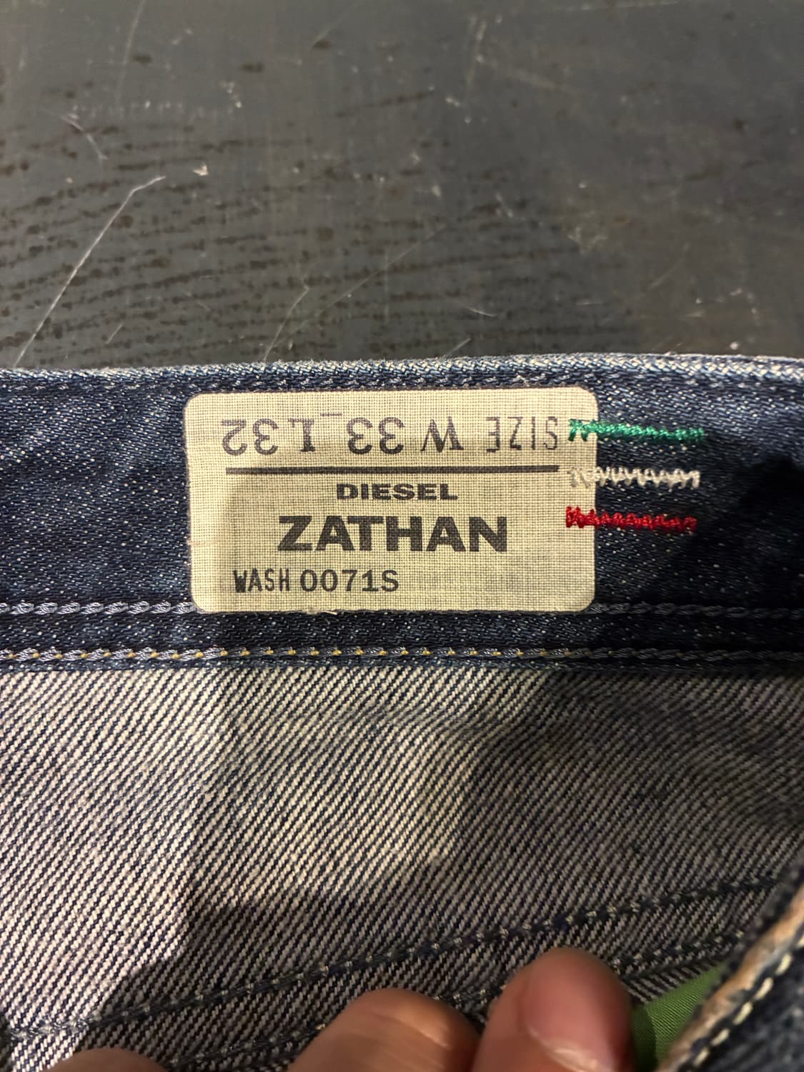 33) 디젤 zathan 워싱 데님 made in italy 상품이미지4