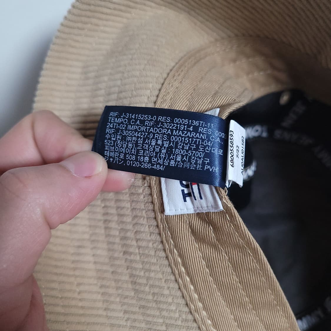 (OS) TOMMY JEANS 타미진스 코듀로이 버킷햇 베이지 상품이미지4