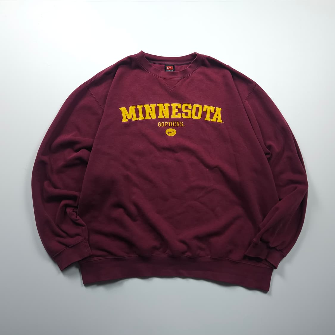 00s 나이키 미네소타 골든 고퍼스 박시핏 컬리지 맨투맨 (XXL) 상품이미지1