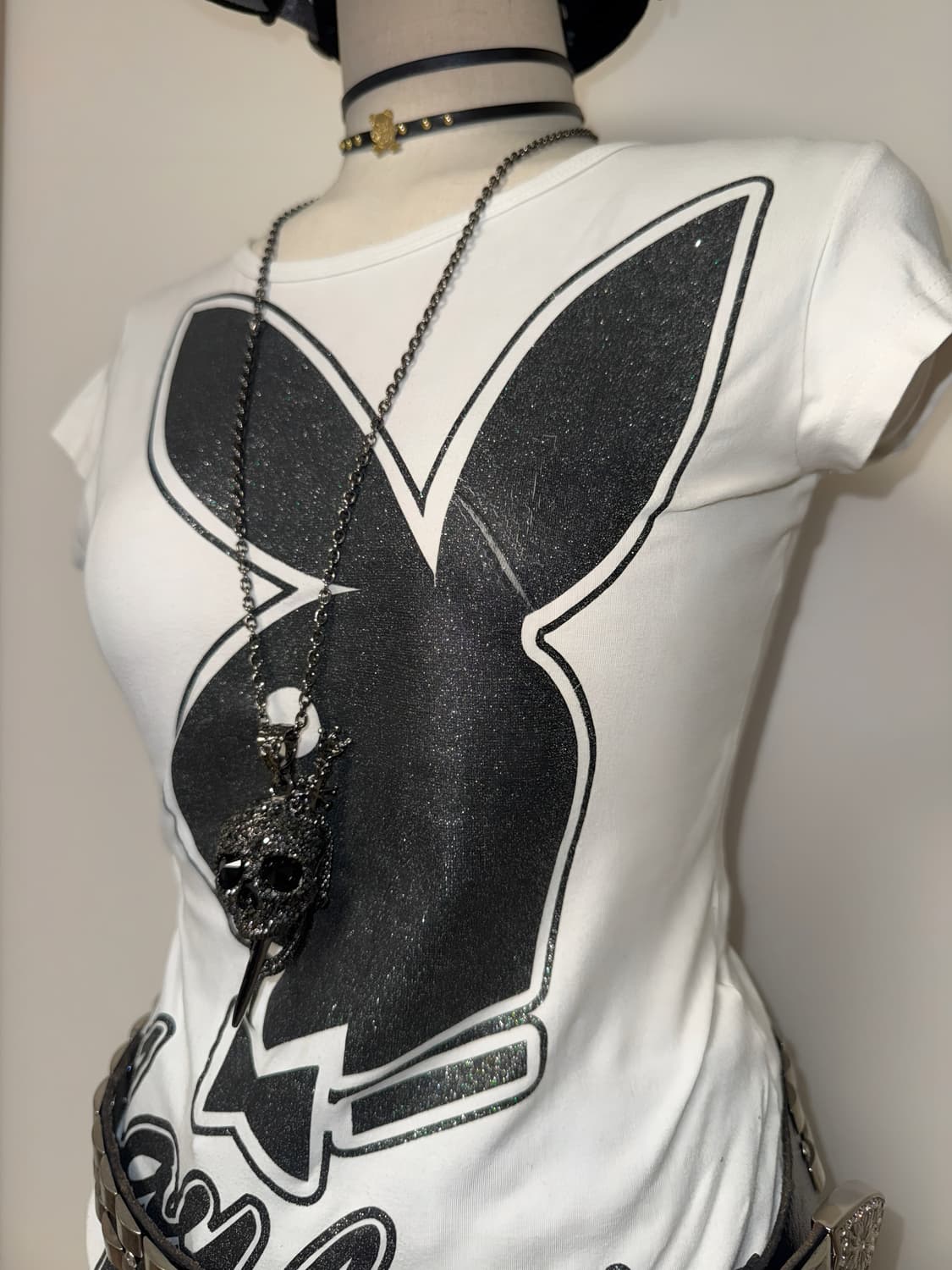 플레이보이 글리터 래빗 탑 상품이미지3