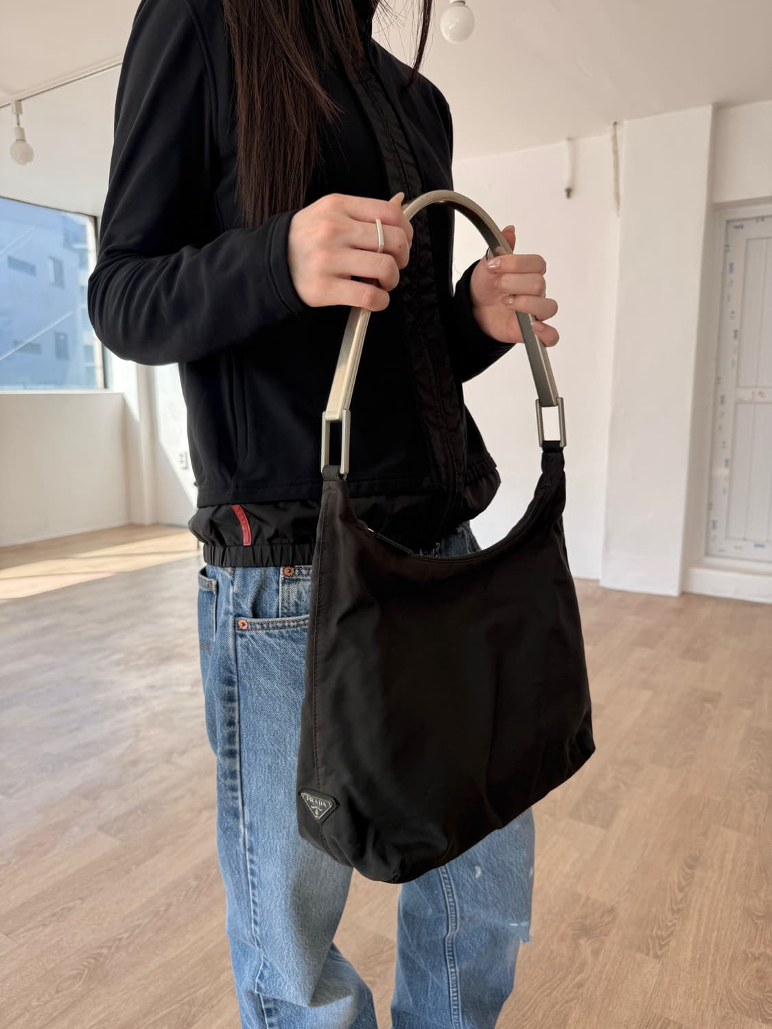 98SS Silver handle Tessuto Shoulder bag 상품이미지1