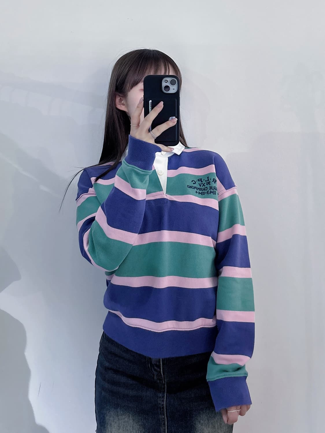 폴로랄프로렌 qr 포니 스트라이프 럭비티 상품이미지2