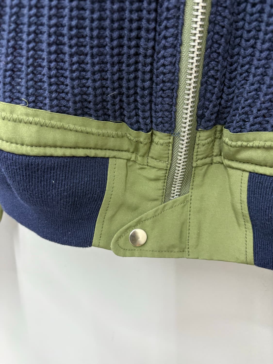 MORE THAN YESTERDAY 믹스 니트 봄버자켓 A3484 상품이미지4