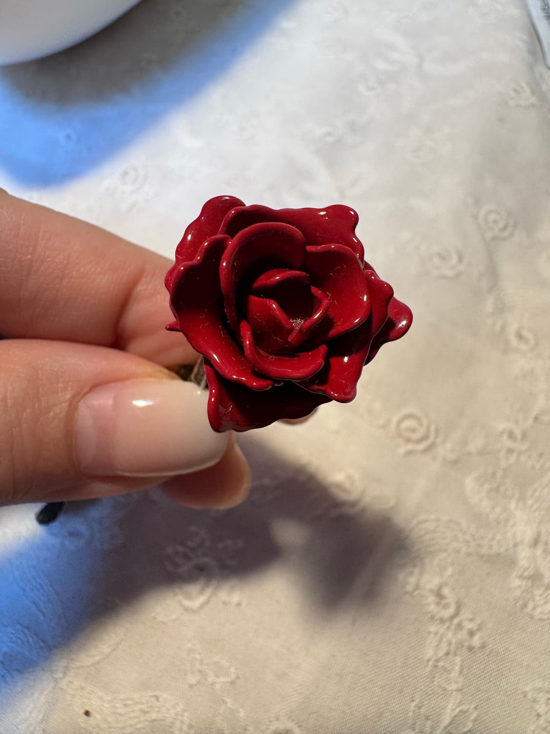 단종/ACNE STUDIOS 로즈 이어링 레드 상품이미지10