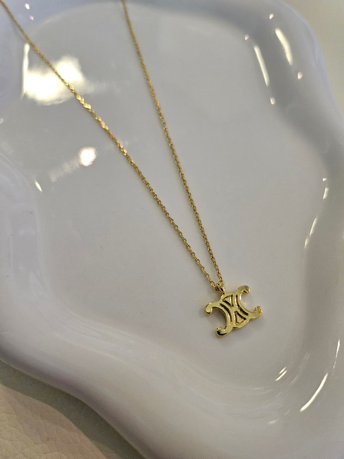 셀린느 업사이클링 금장 목걸이 상품이미지3