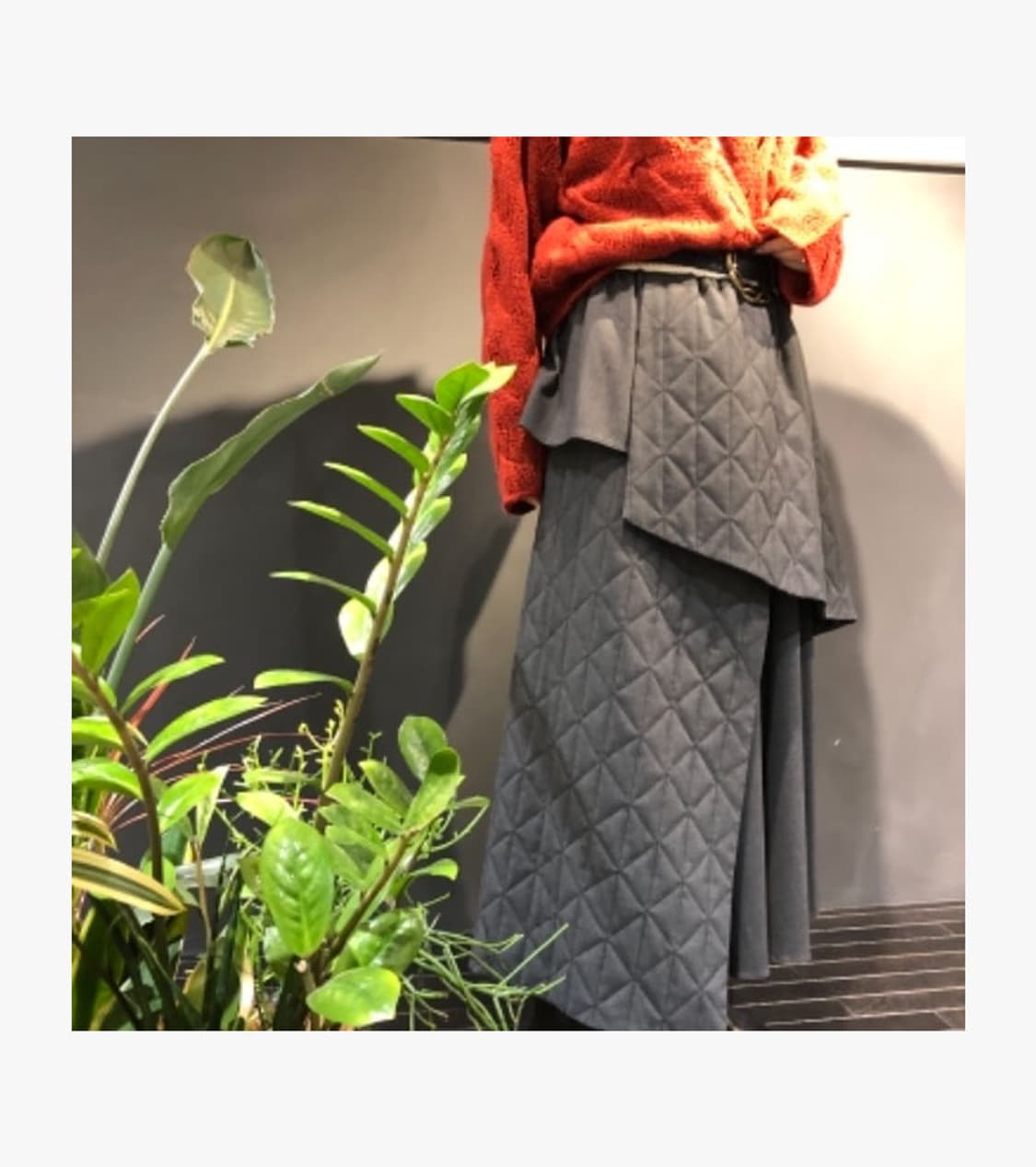 RAY BEAMS - QUILTED LAYERED SKIRT 상품이미지3